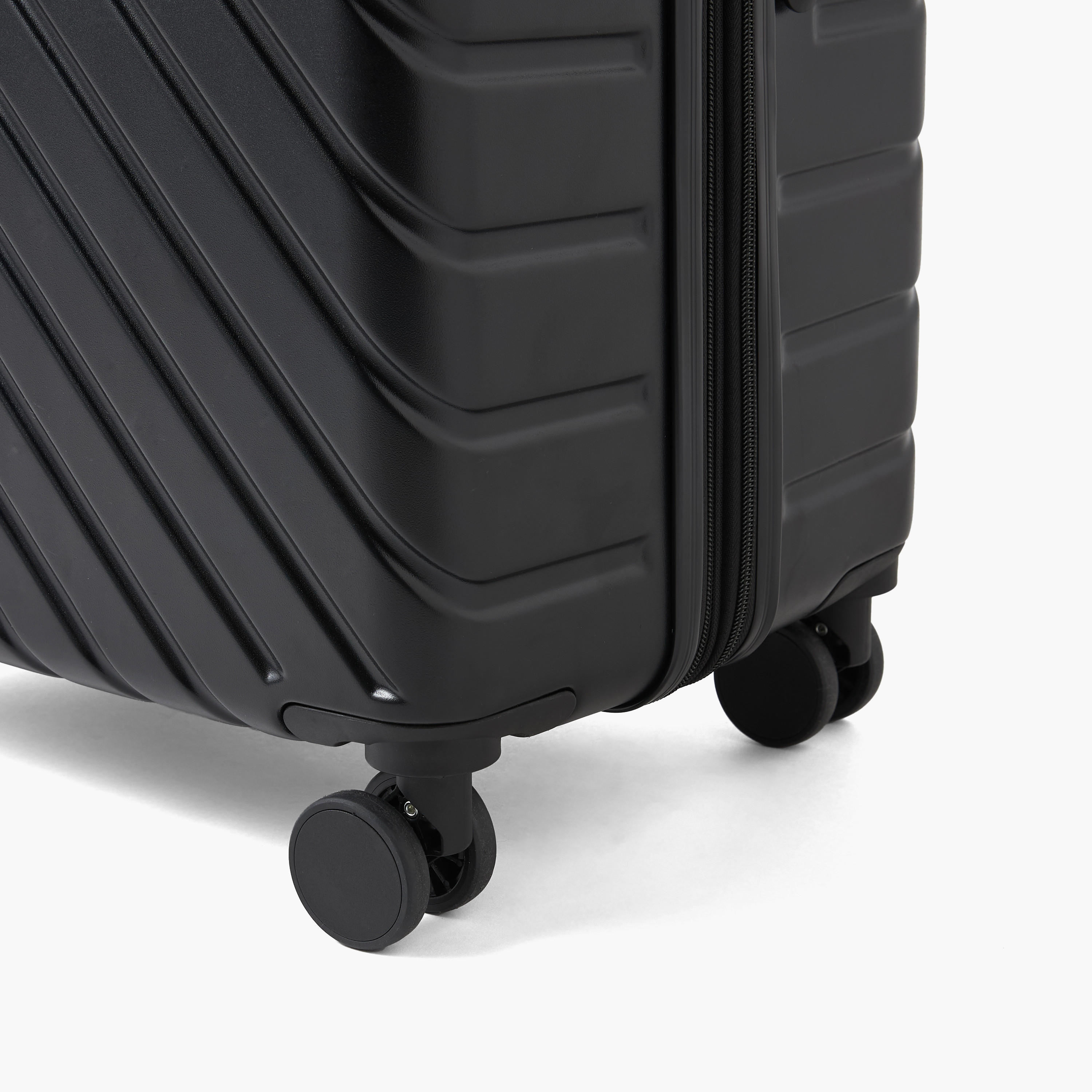 Oaklan by Shoexpress Textured Hardcase Luggage Trolley with Retractable Handle-travel-luggagesandbags-luggage-image-2