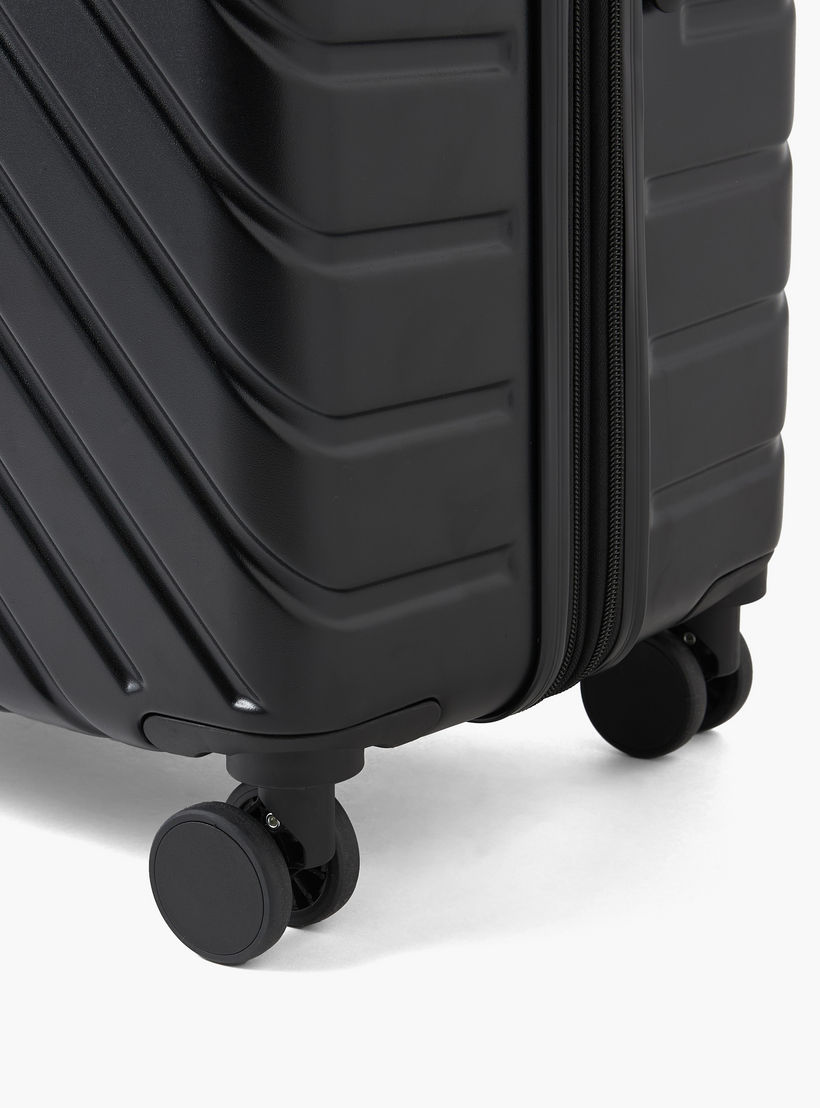 Oaklan by Shoexpress Textured Hardcase Luggage Trolley with Retractable Handle-travel-luggagesandbags-luggage-image-2