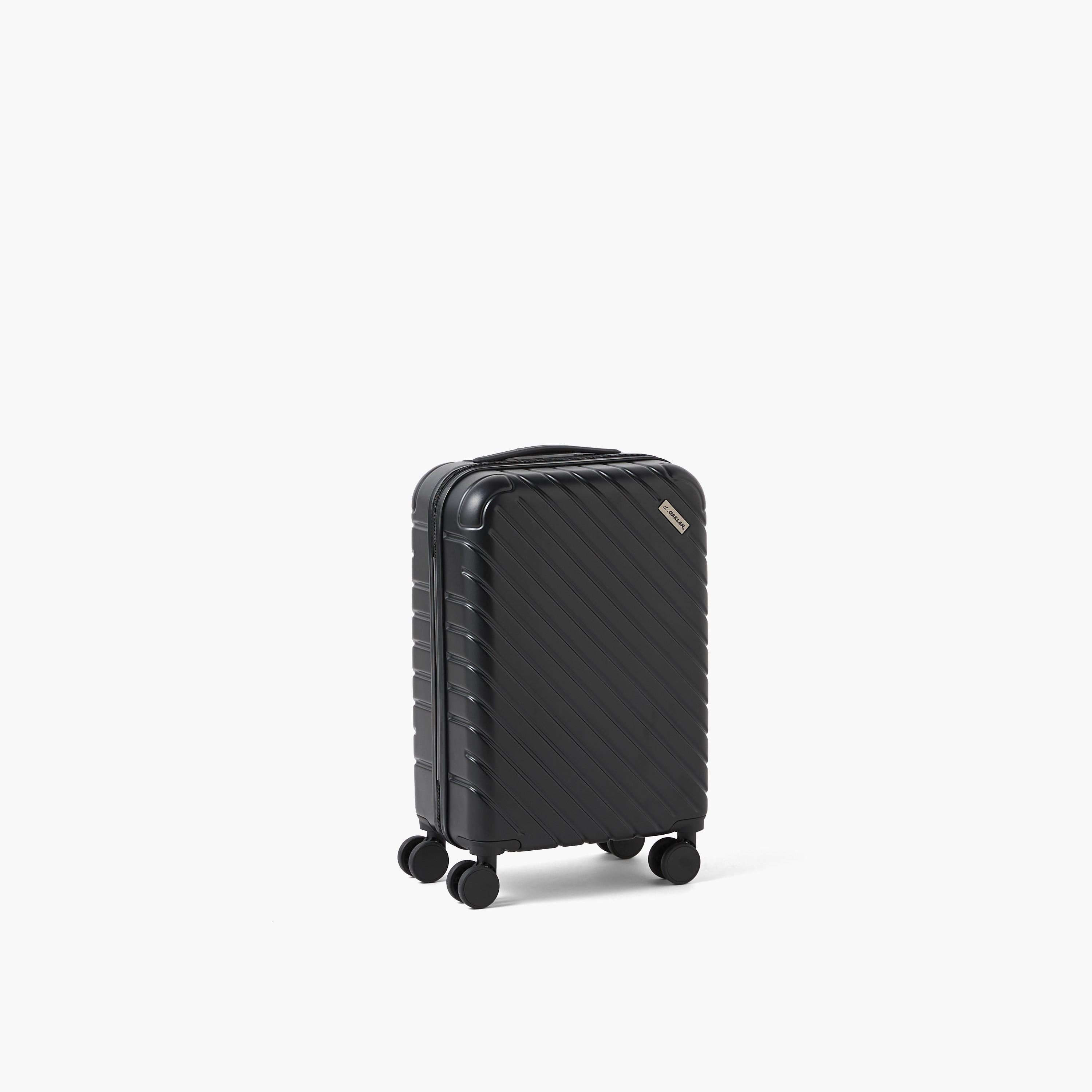 Oaklan by Shoexpress Textured Hardcase Luggage Trolley with Retractable Handle-travel-luggagesandbags-luggage-image-4