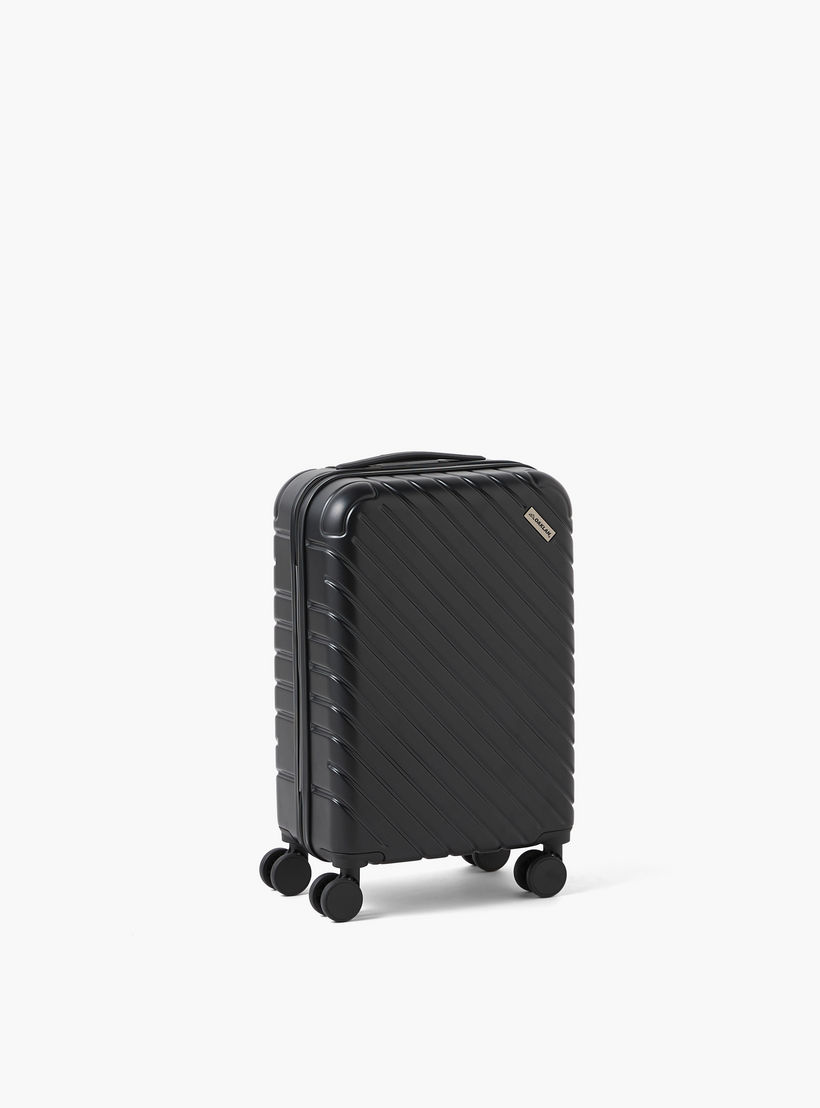 Oaklan by Shoexpress Textured Hardcase Luggage Trolley with Retractable Handle-travel-luggagesandbags-luggage-image-4