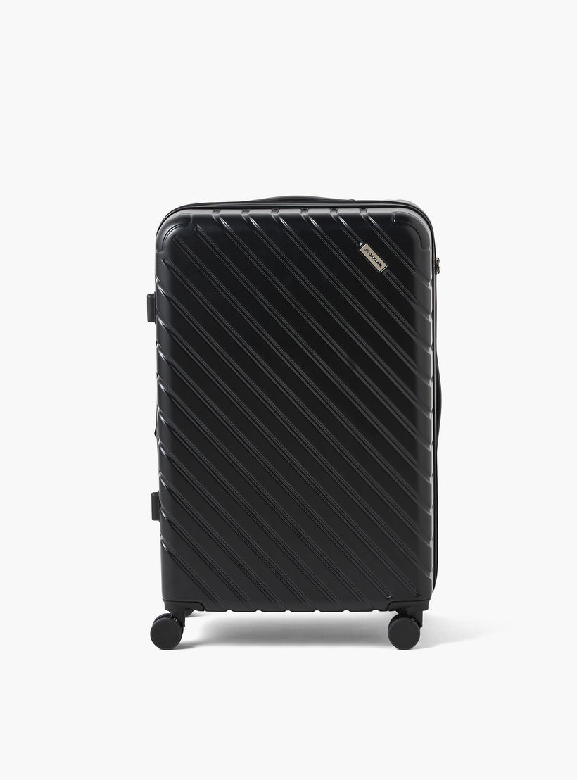 Oaklan by Shoexpress Textured Hardcase Luggage Trolley with Retractable Handle-travel-luggagesandbags-luggage-image-7