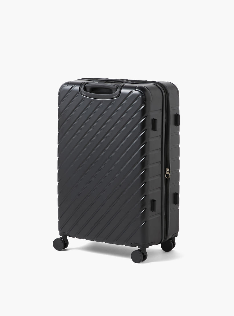 Oaklan by Shoexpress Textured Hardcase Luggage Trolley with Retractable Handle-travel-luggagesandbags-luggage-image-8