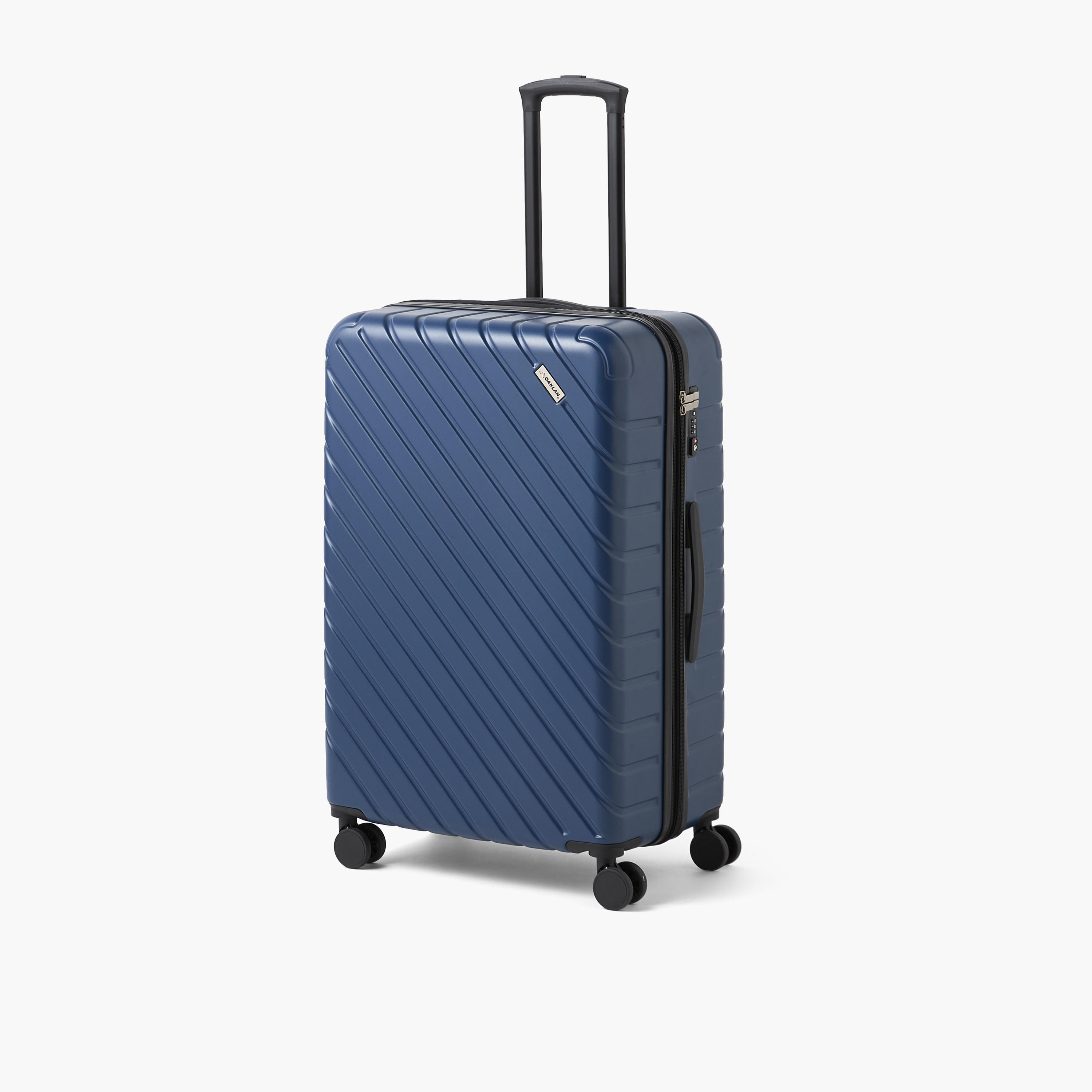 شنطة سفر صلبة بارزة الملمس بعجلات ومقبض قابل للسحب من أوكلان من شو إكسبريس-travel-luggagesandbags-luggage-image-1