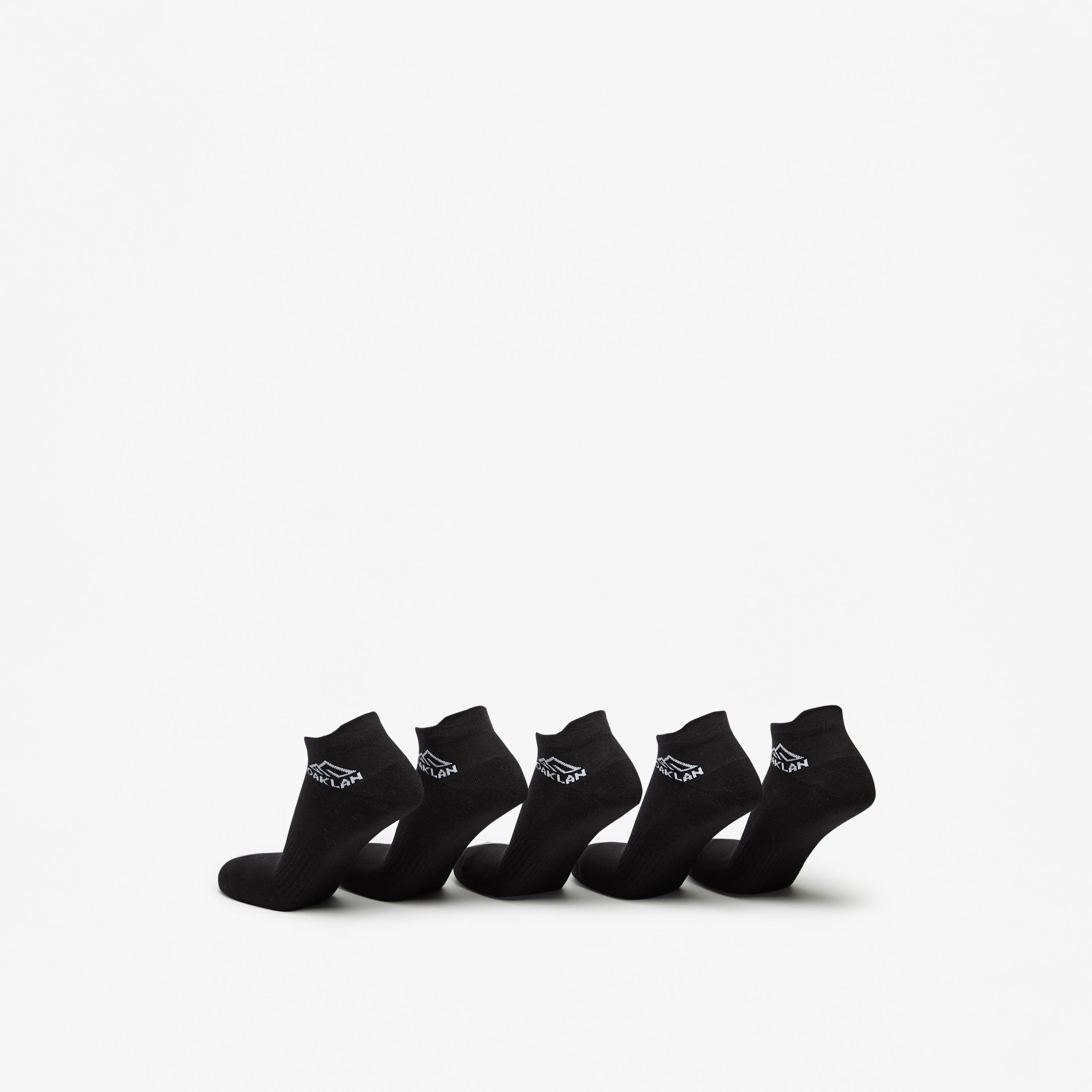 جوارب رياضية مبطنة طول الكاحل بطبعات الشعار من أوكلان - طقم من 5 أزواج-men-socks-image-3