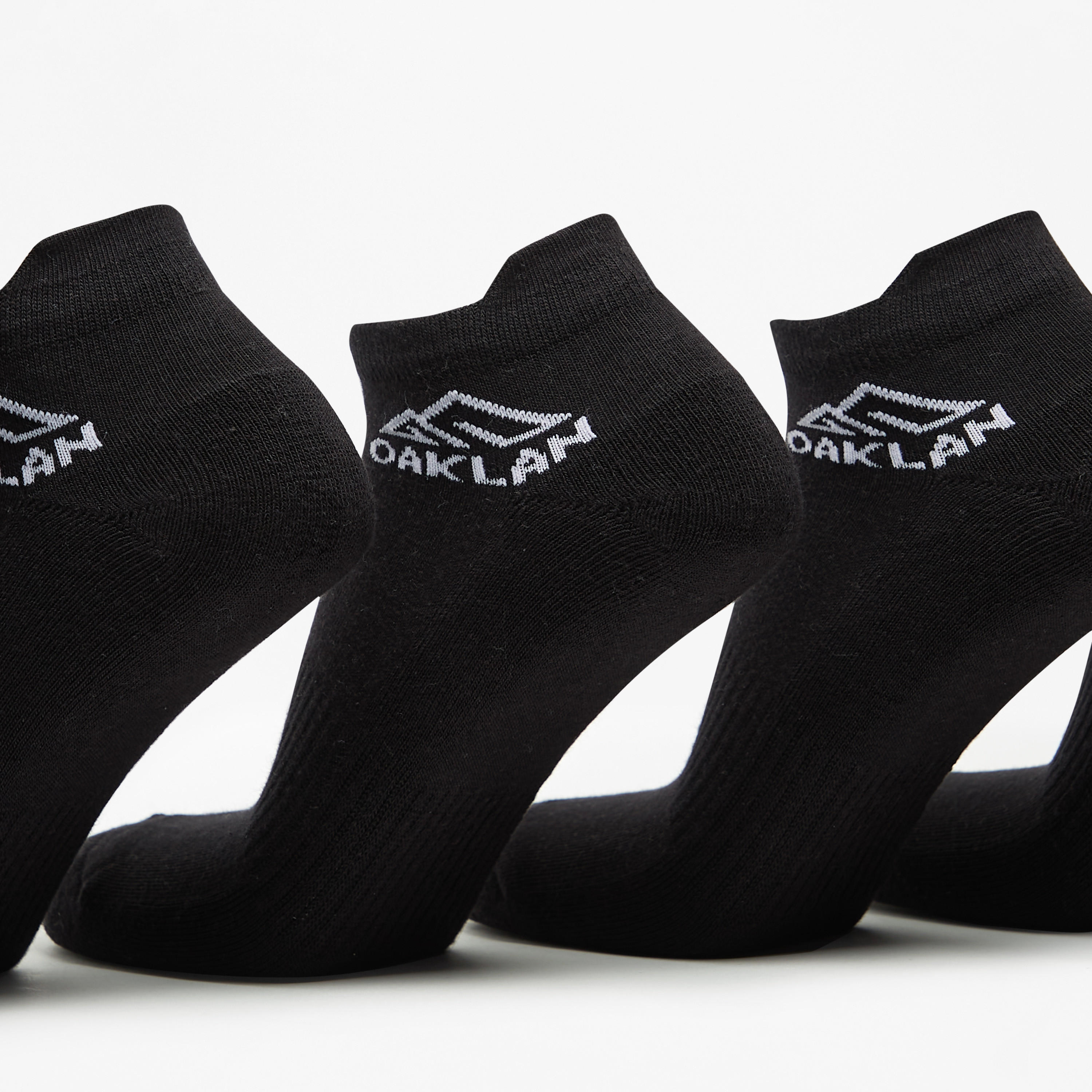 جوارب رياضية مبطنة طول الكاحل بطبعات الشعار من أوكلان - طقم من 5 أزواج-men-socks-image-4
