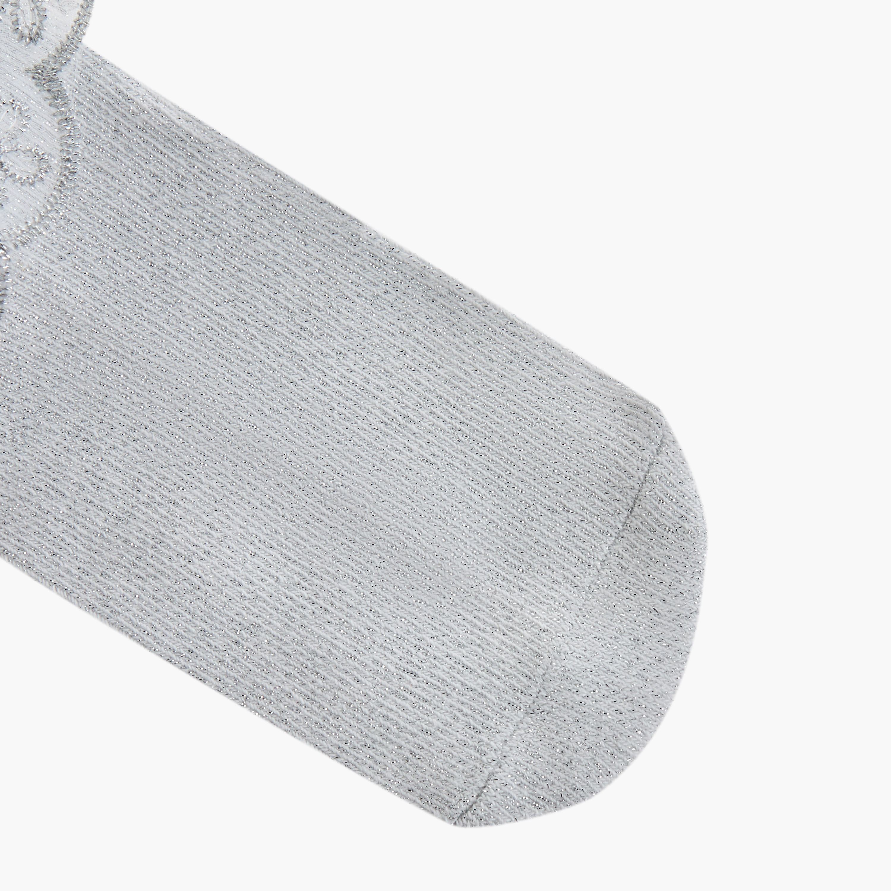 جوارب بارزة الملمس بطول الكاحل بكشكش من ليتل ميسي - طقم من قطعتين-girls-accessories-socks-image-6