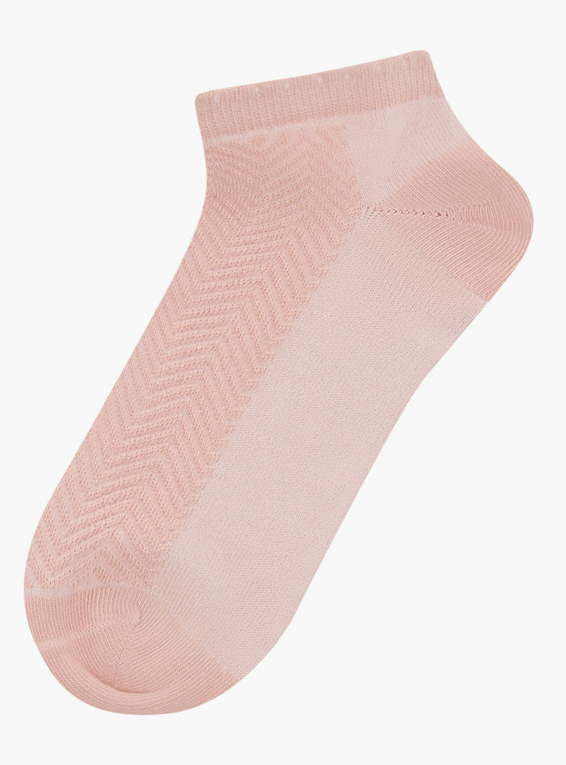 Flora Bella Pack of 5 Ankle Length Cotton Socks-women-socksandstockings-image-2