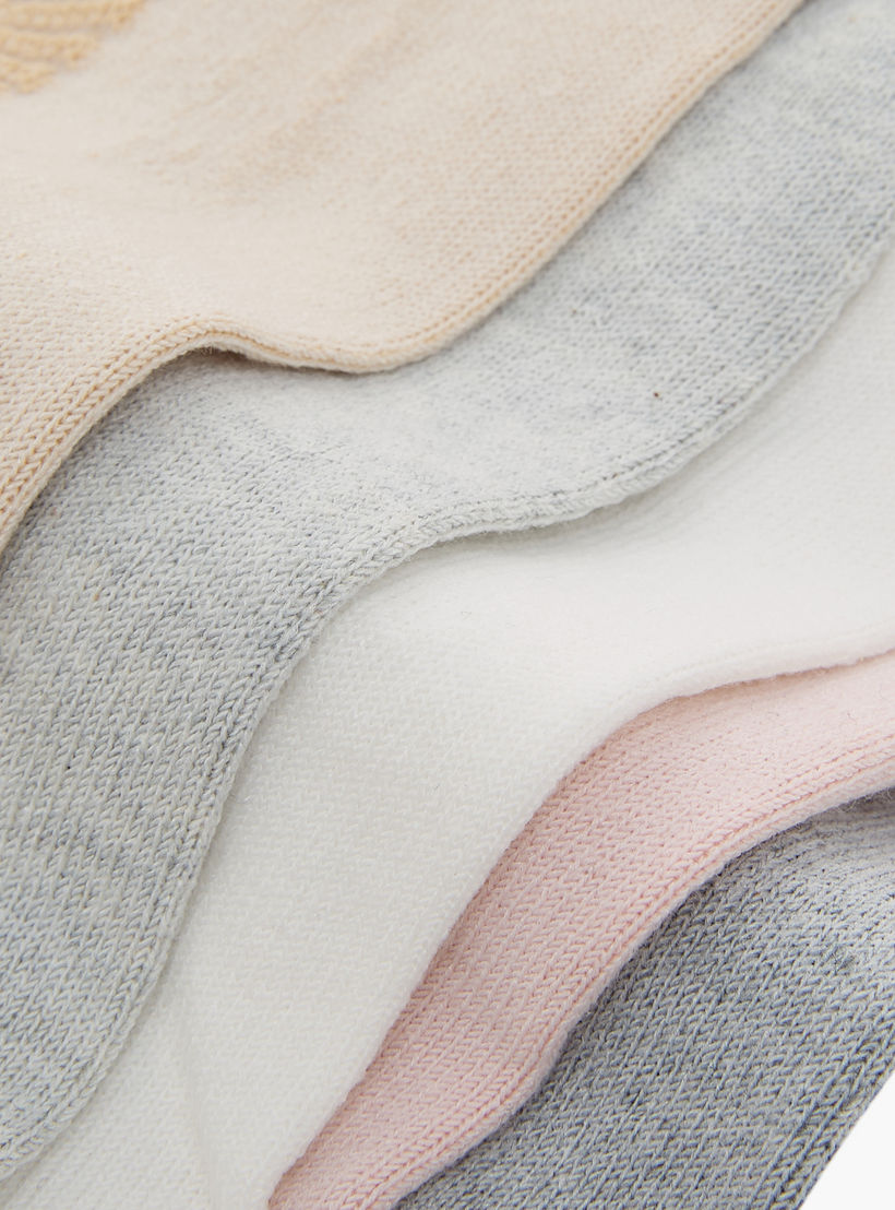 Flora Bella Pack of 5 Ankle Length Cotton Socks-women-socksandstockings-image-4