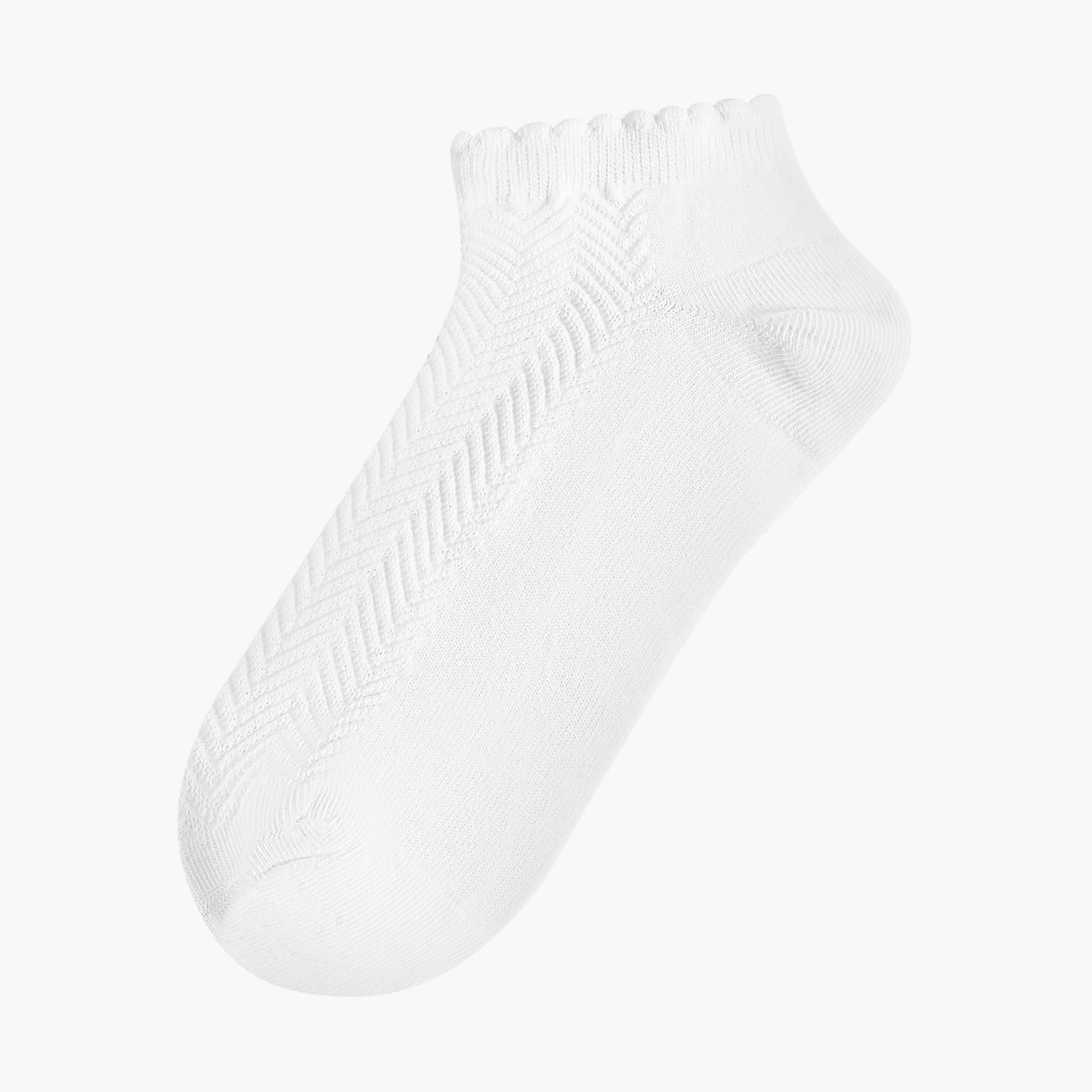 Flora Bella Pack of 5 Ankle Length Cotton Socks-women-socksandstockings-image-2