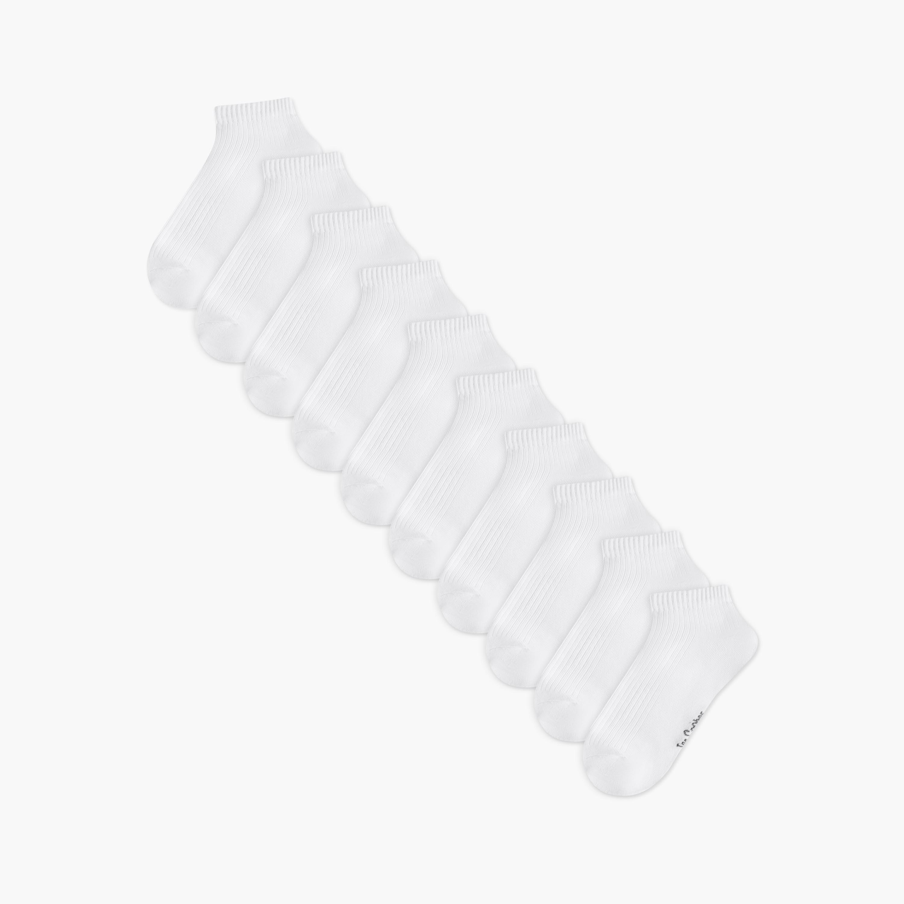 Lee Cooper Pack of 10 Ankle Length Cotton Socks-women-socksandstockings-image-1