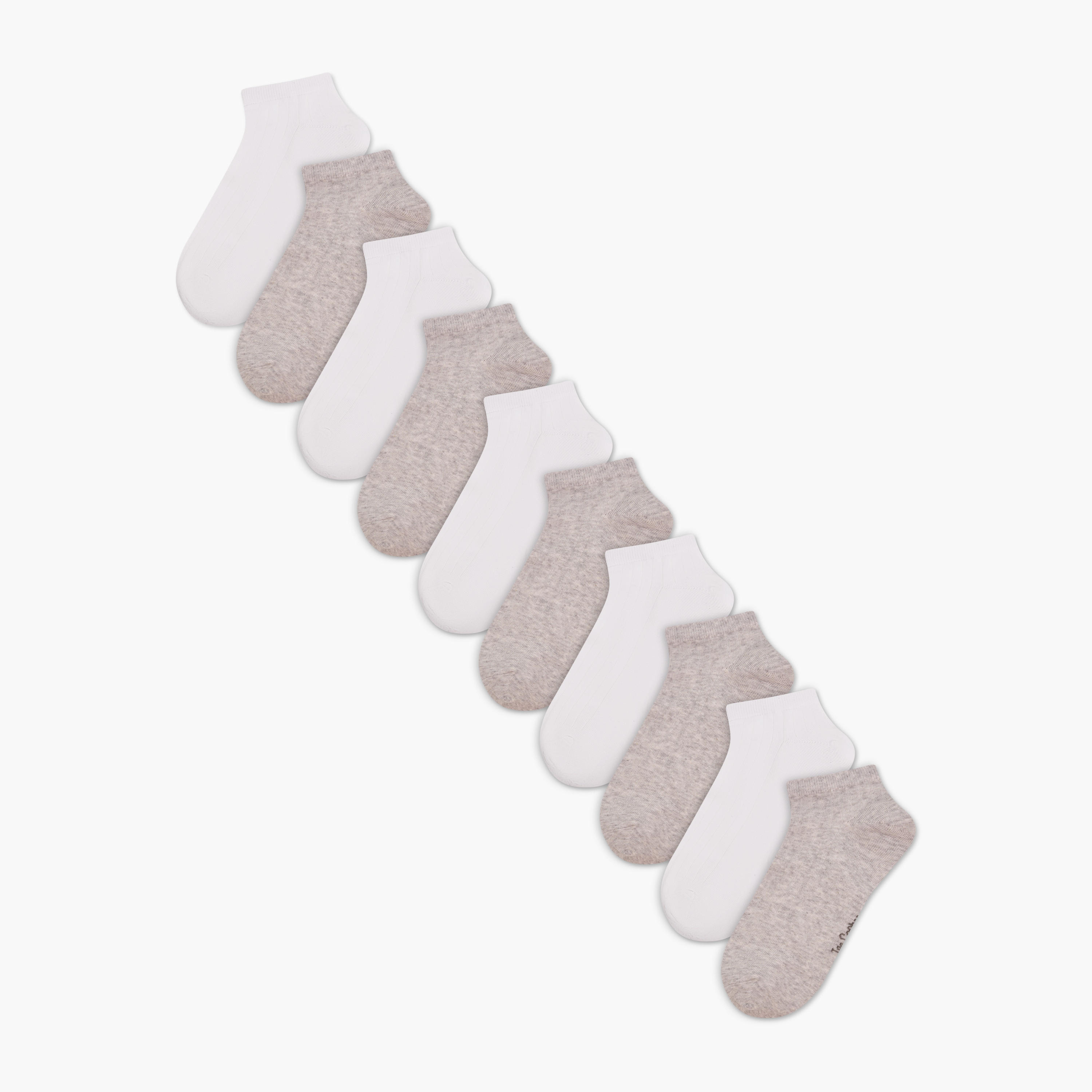 Lee Cooper Men Socks Ankle Length - Set of 10-men-socks-image-1