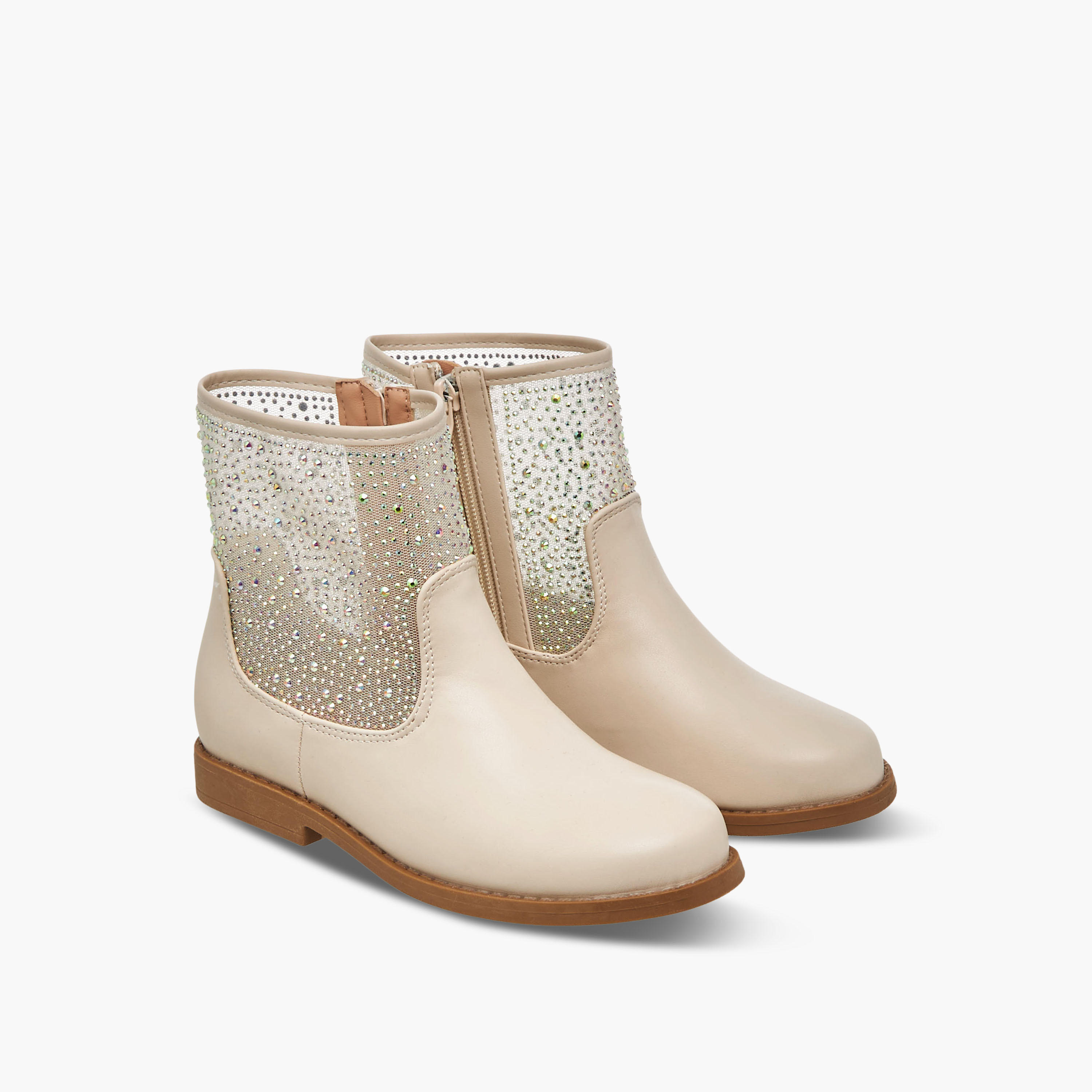 بوت مزين بقصة عالية للبنات من سيليست-girls-shoes-boots-image-1