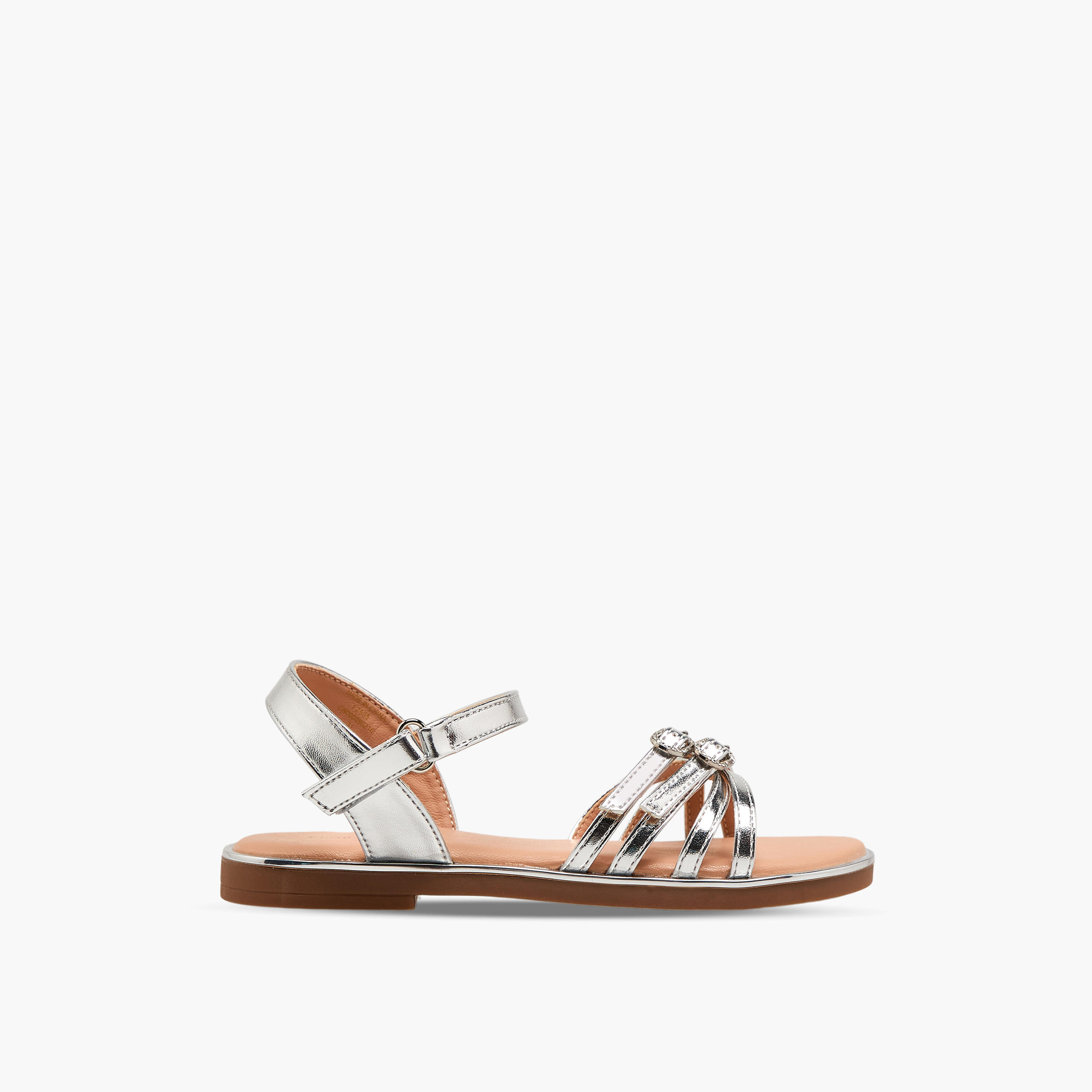 صندل بتفاصيل حزام مزين للبنات من فلورا بيلا-girls-shoes-sandals-image-2