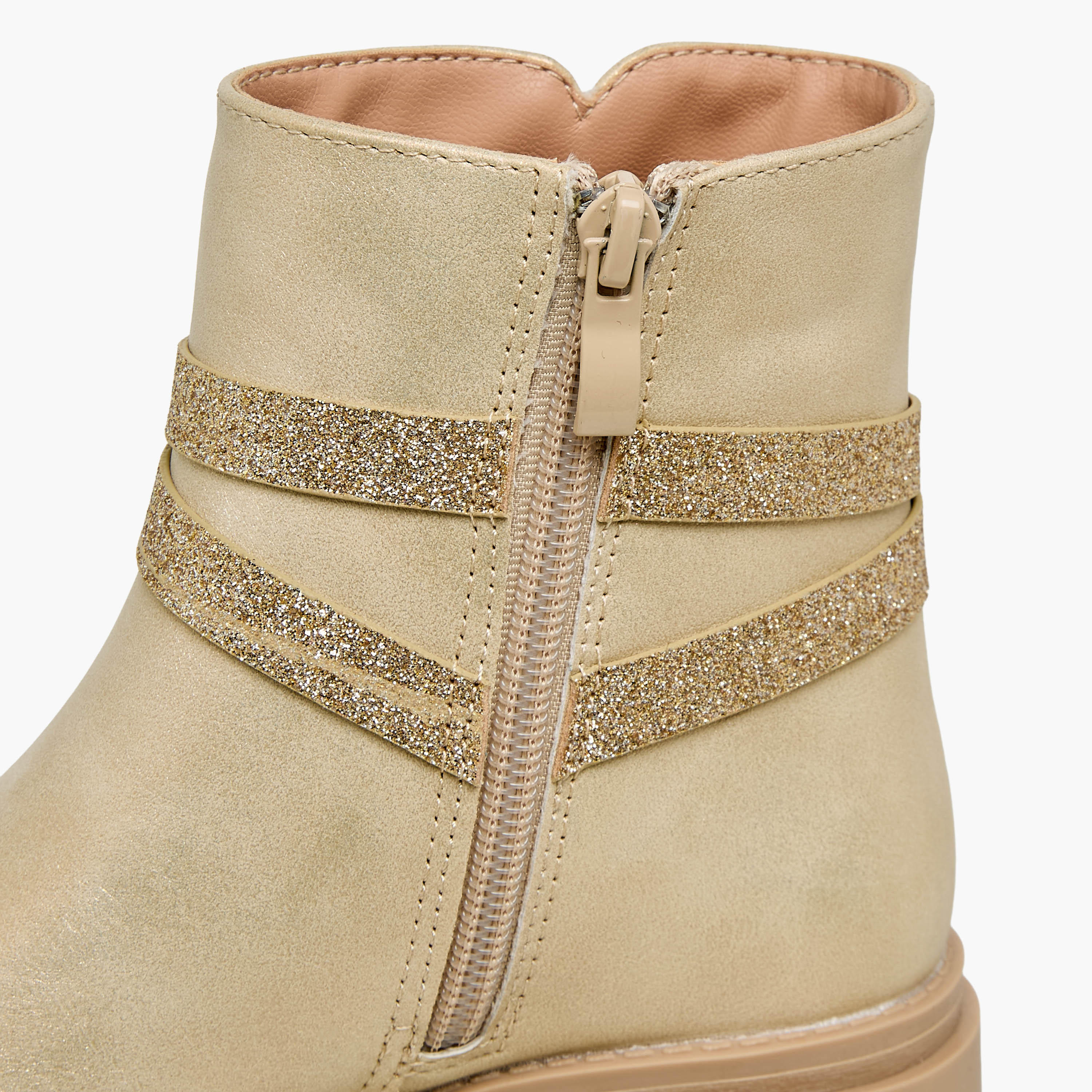 Celeste Girls Bow Embellished High Cut Boots-girls-shoes-boots-image-5