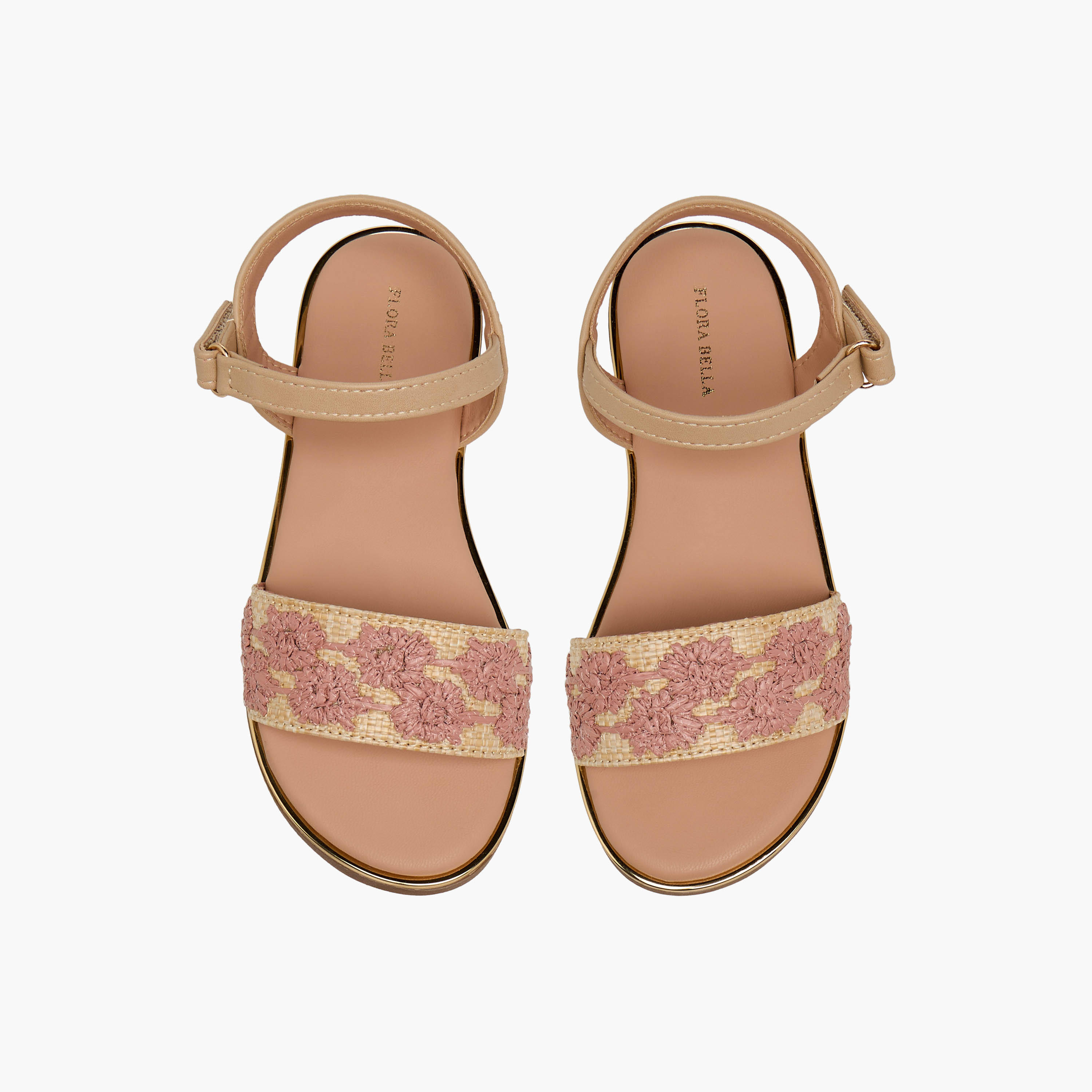 Flora Bella Girls Hook and Loop Closure Sandals-girls-shoes-sandals-image-1