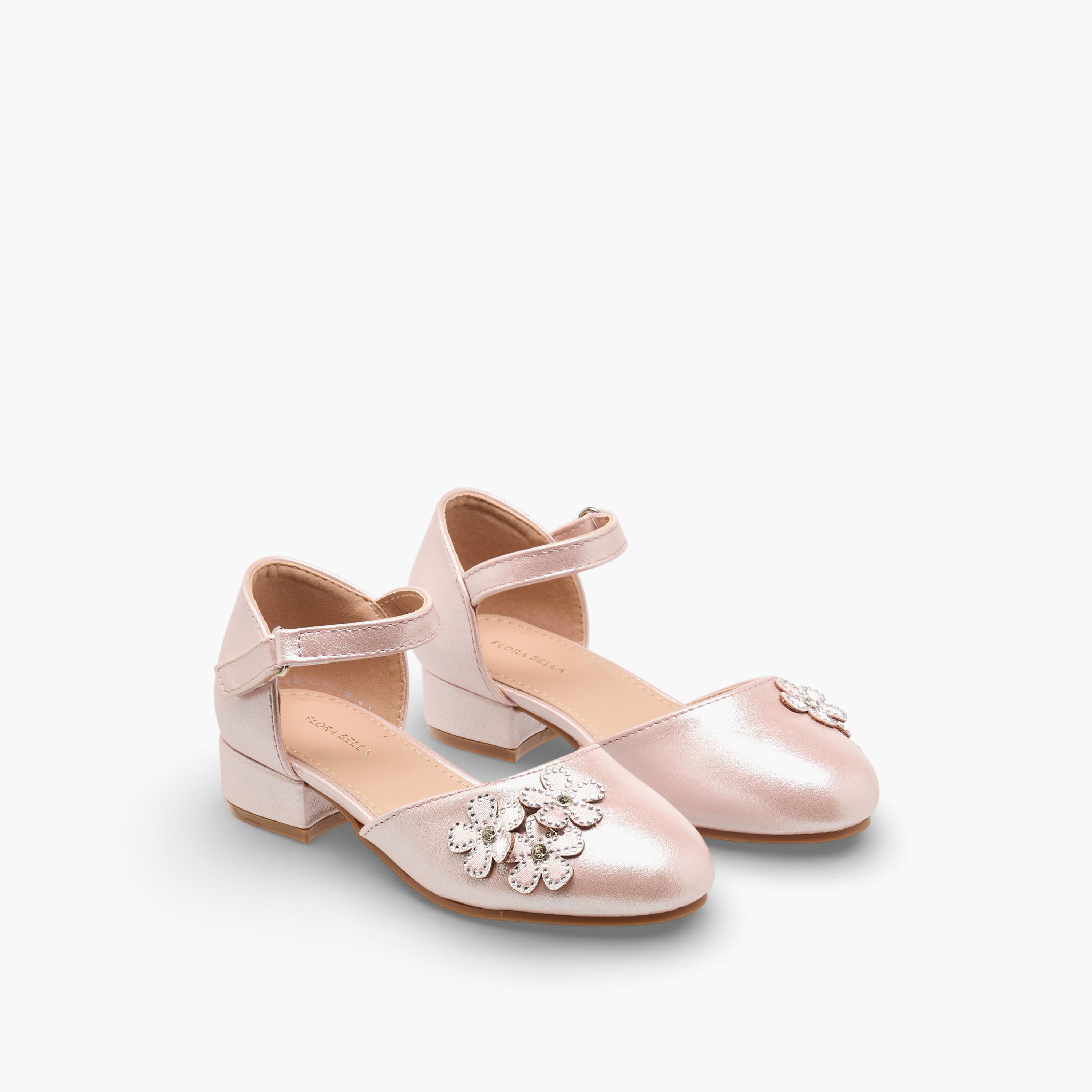 Flora Bella Girls Embellished Ballerina with Block Heel-girls-shoes-maryjanes-image-1