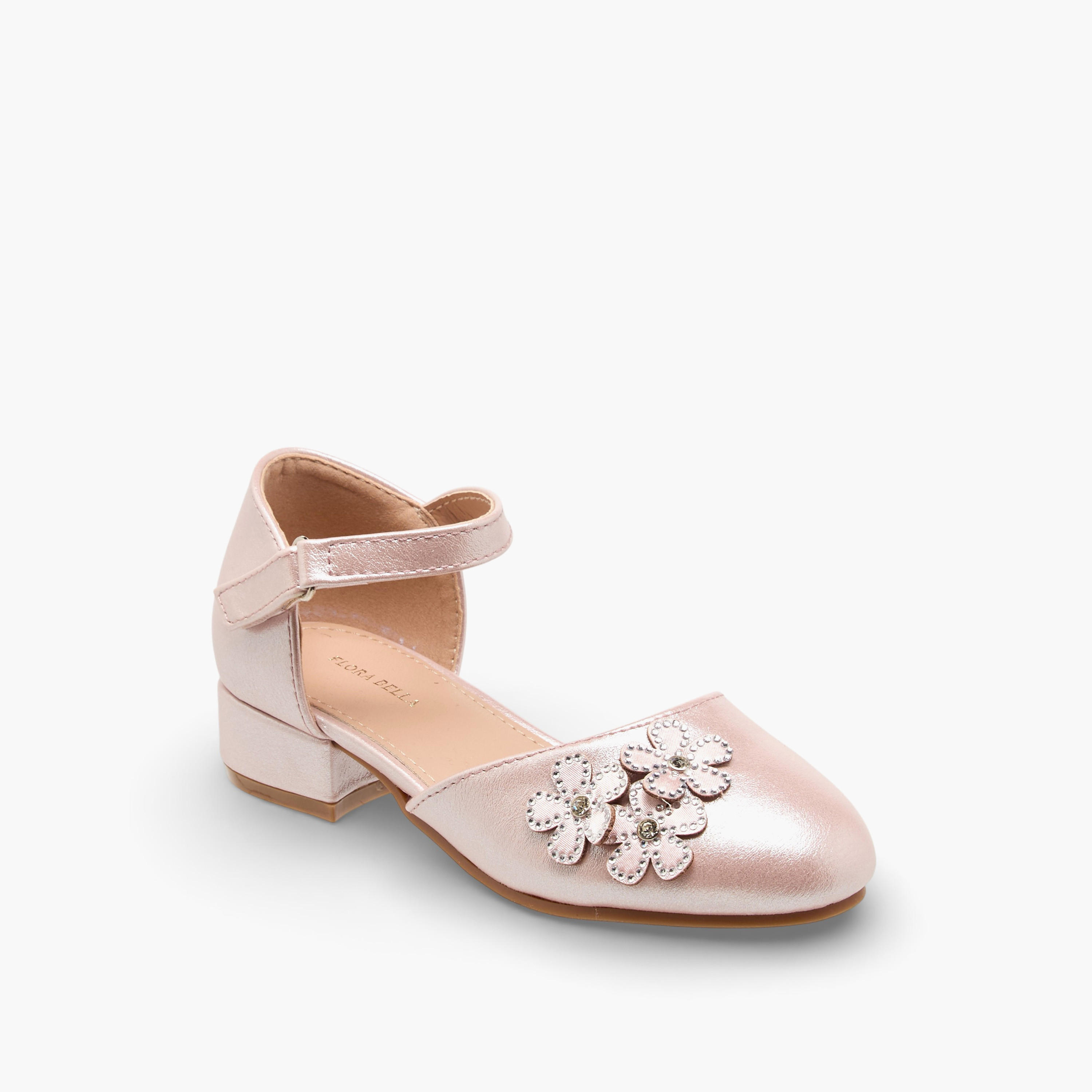 Flora Bella Girls Embellished Ballerina with Block Heel-girls-shoes-maryjanes-image-2