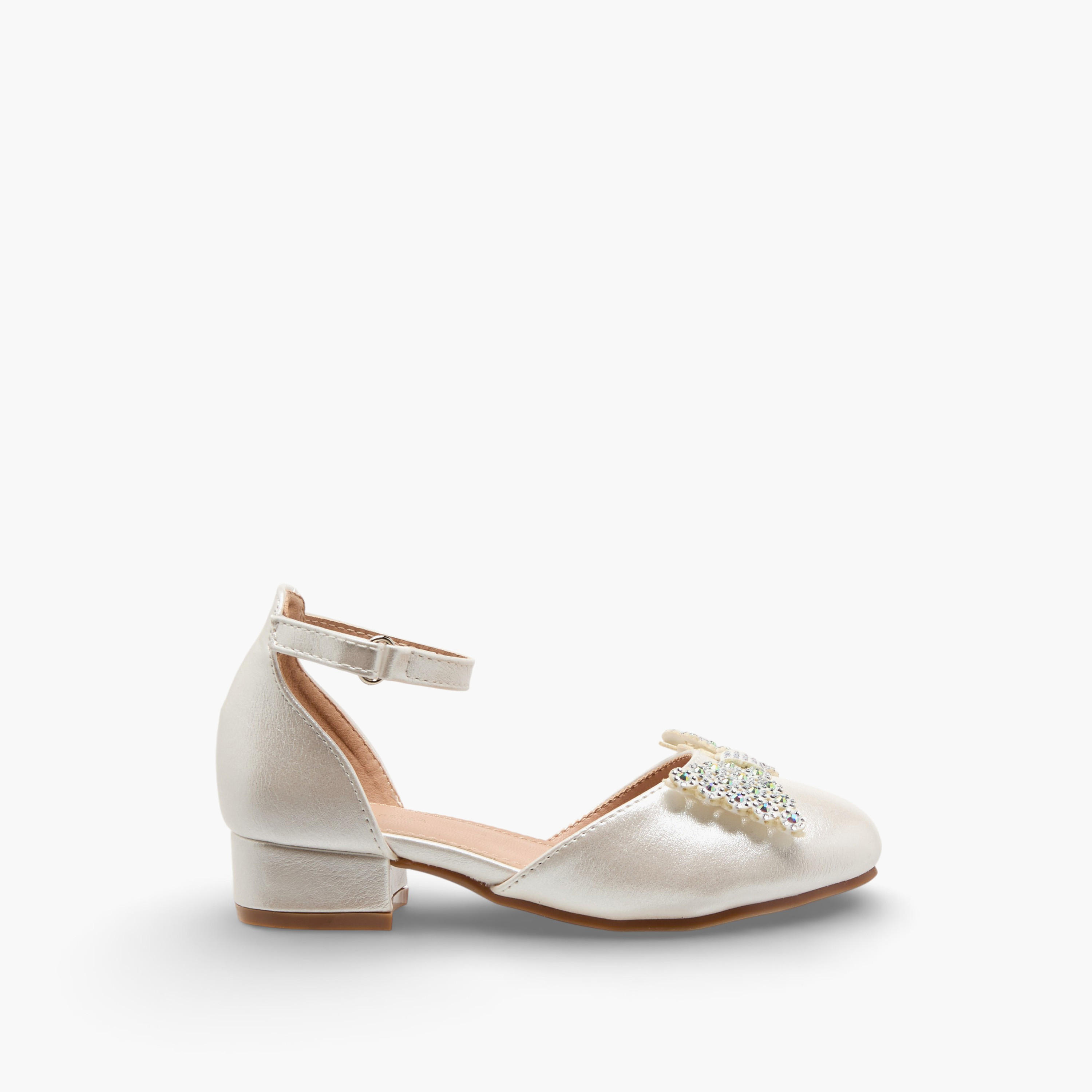 Flora Bella Girls Embellished Bow Ballerina with Block Heel-girls-shoes-maryjanes-image-3