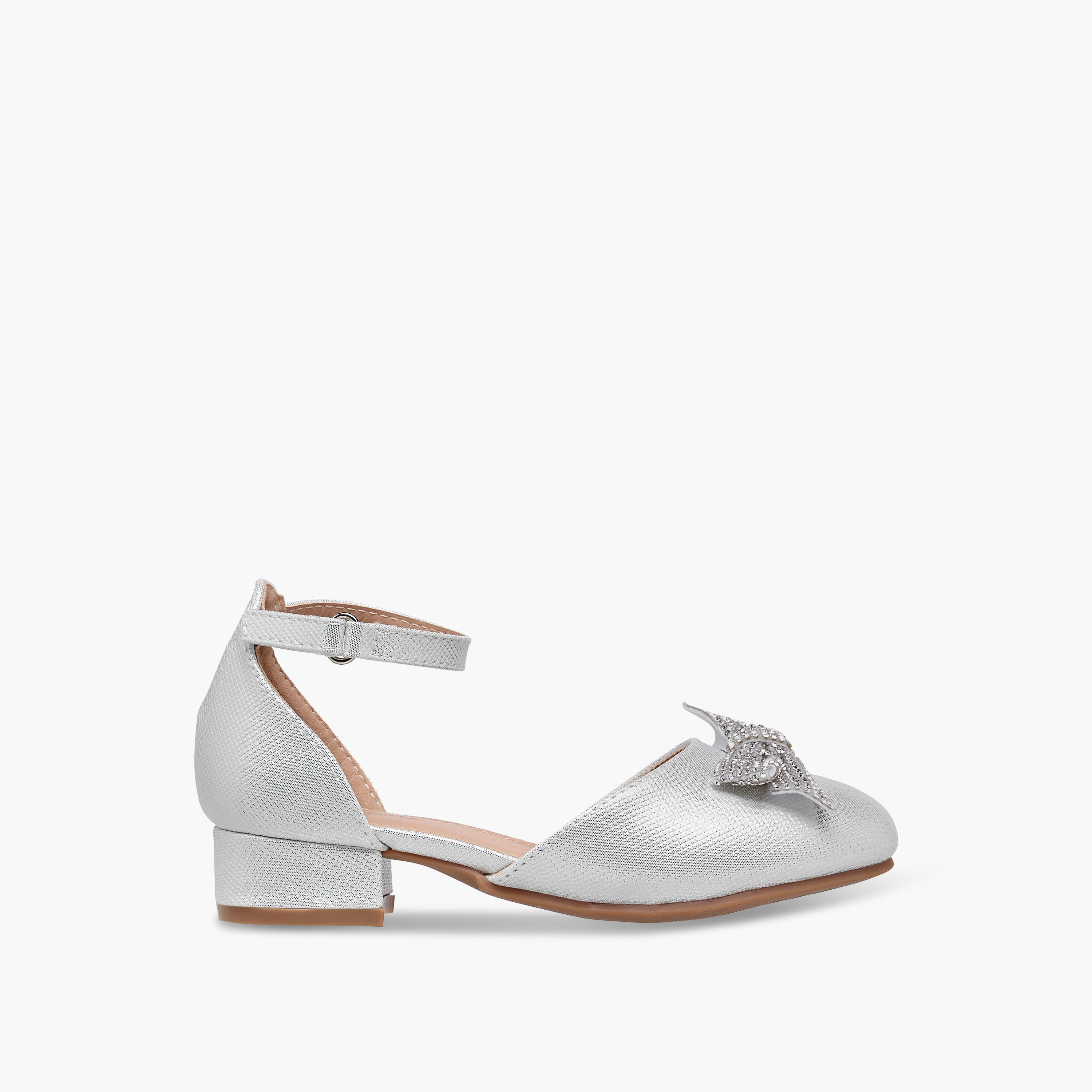 حذاء بكعب سميك وحزام كاحل للبنات من فلورا بيلا-girls-shoes-ballerinas-image-3