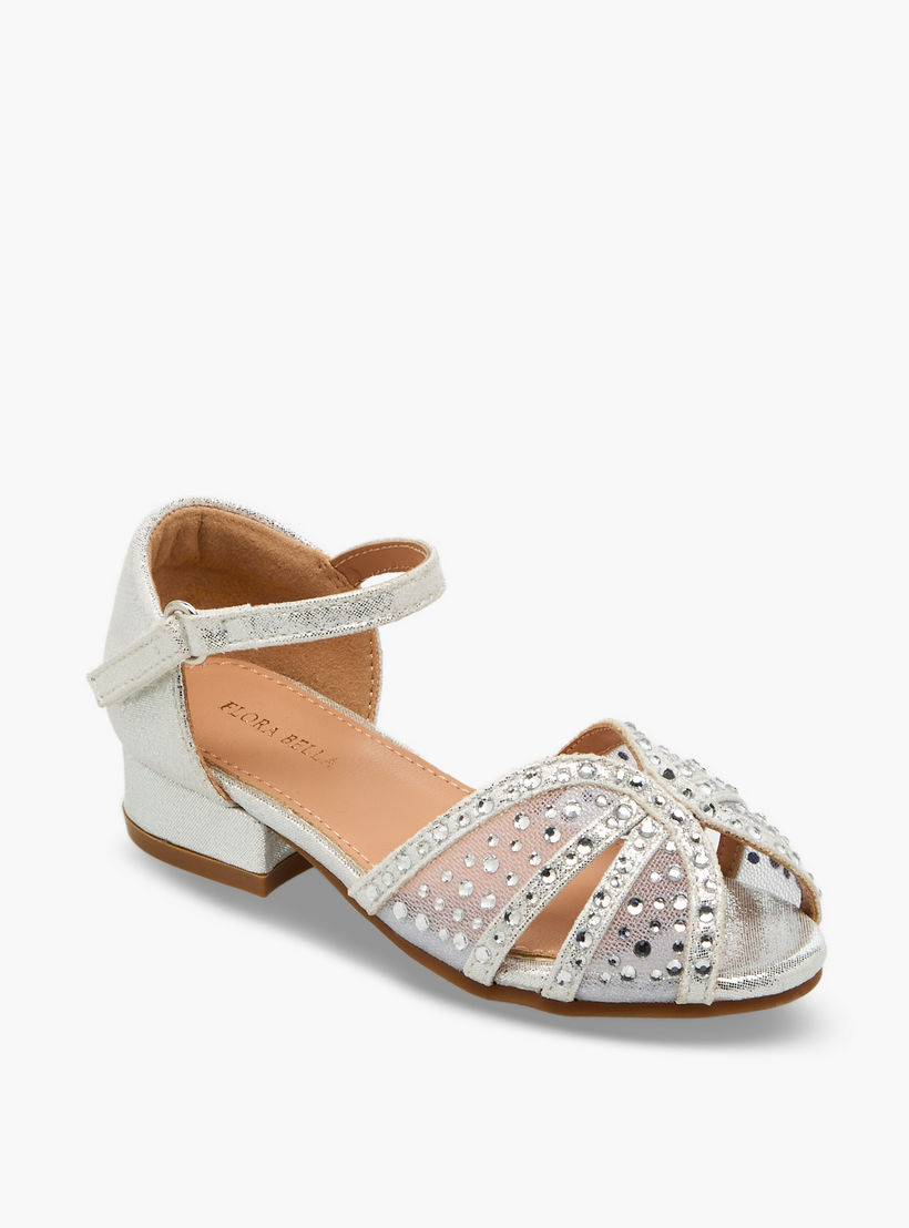 صندل مزين بكعب سميك للبنات من فلورا بيلا-girls-shoes-sandals-image-2