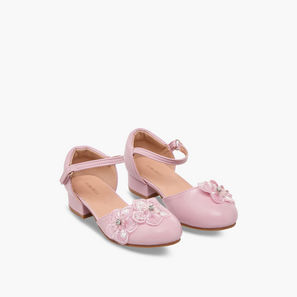 Flora Bella Girls Block Heel Ballerina Shoes-girls-shoes-ballerinas-image-1