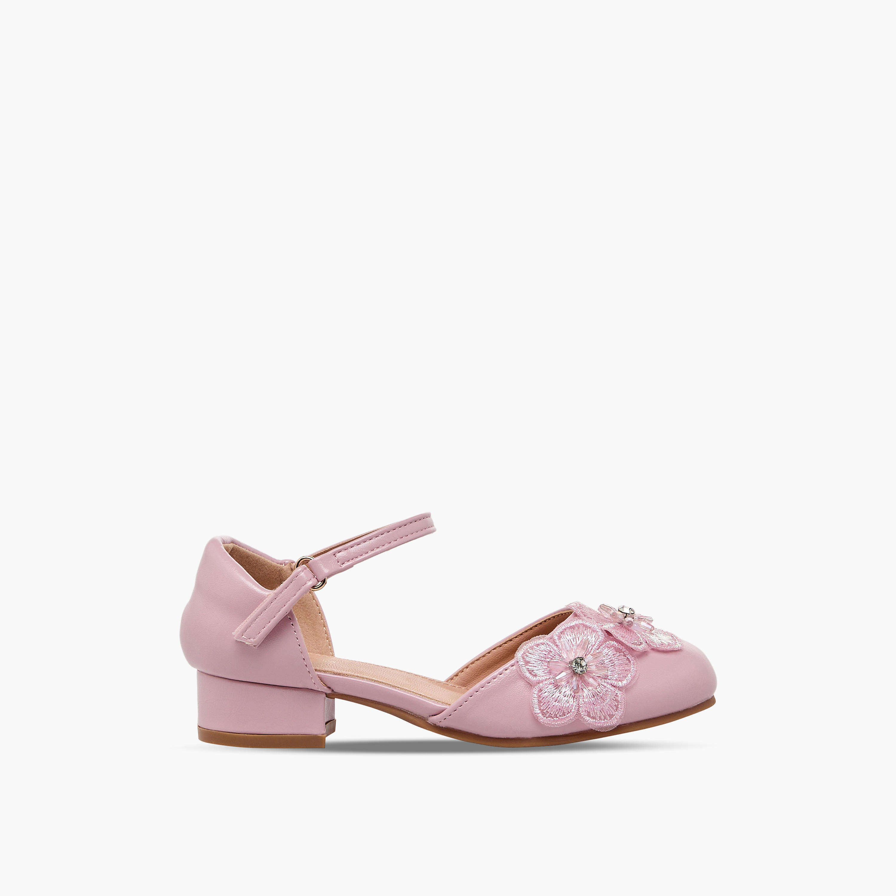 Flora Bella Girls Block Heel Ballerina Shoes-girls-shoes-ballerinas-image-3
