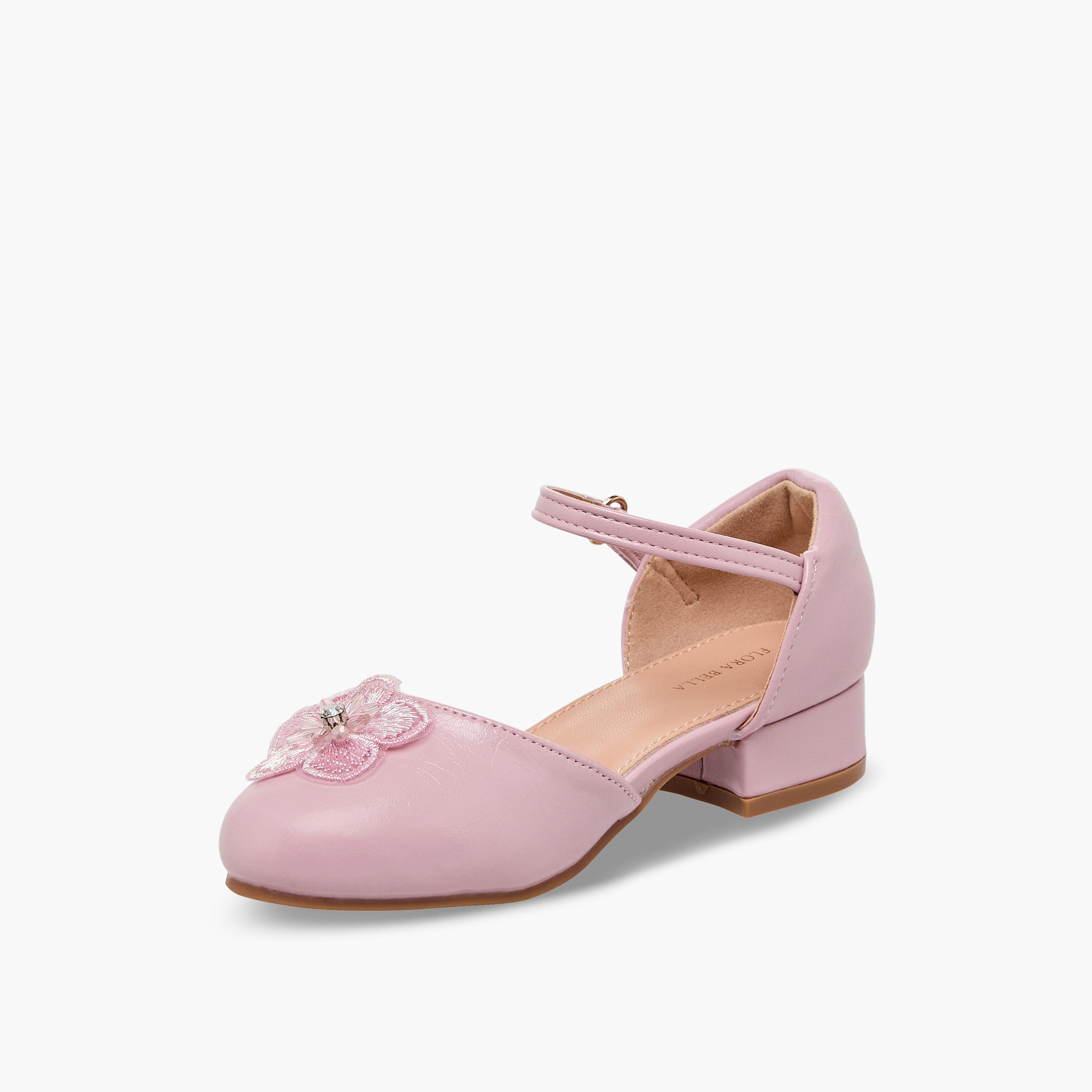 Flora Bella Girls Block Heel Ballerina Shoes-girls-shoes-ballerinas-image-4
