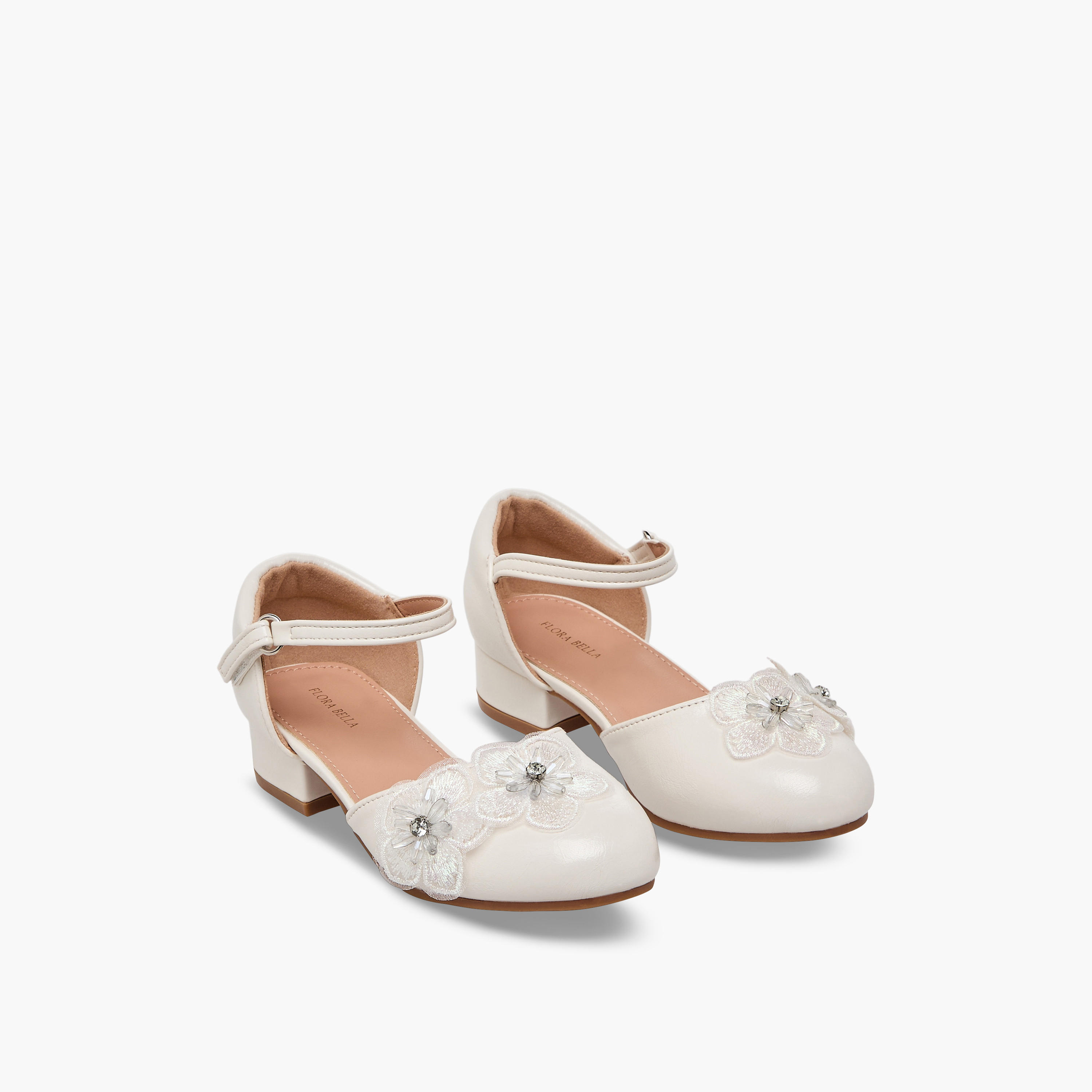 Flora Bella Girls Block Heel Ballerina Shoes-girls-shoes-ballerinas-image-1