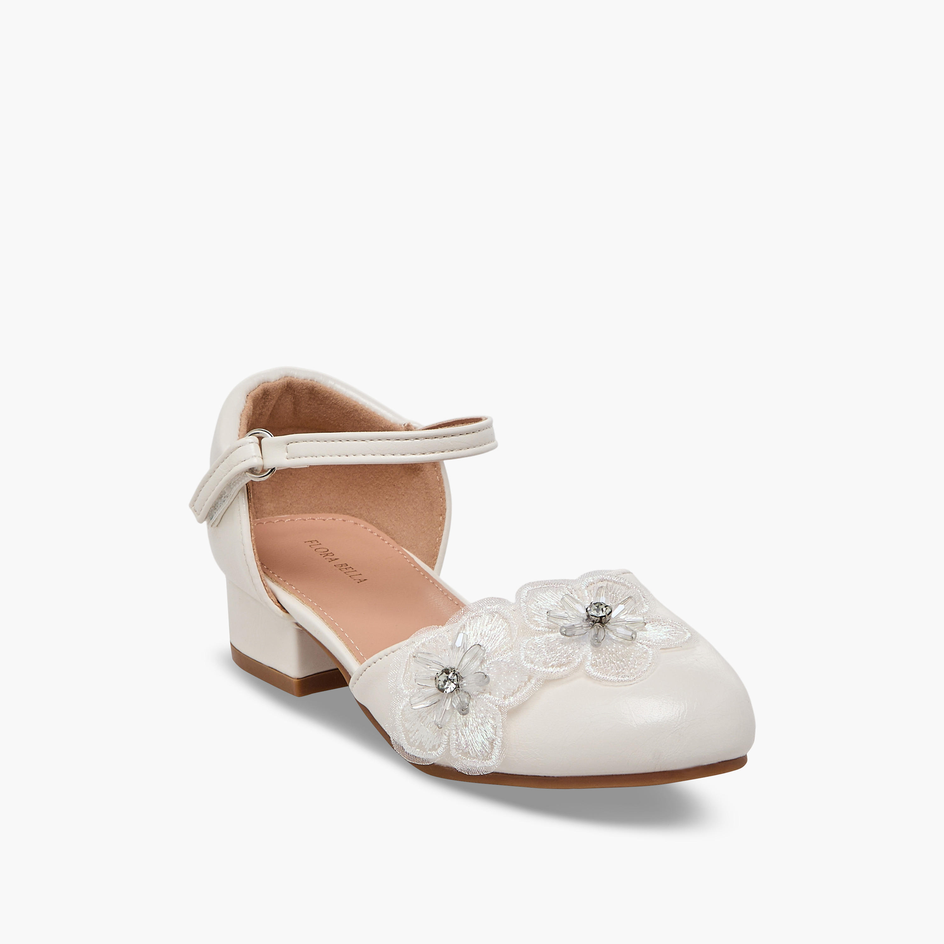 Flora Bella Girls Block Heel Ballerina Shoes-girls-shoes-ballerinas-image-2
