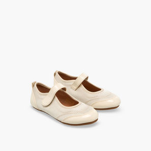Flora Bella Girls Stitch Detail Hook & Loop Mary Jane Shoes-girls-shoes-maryjanes-image-1