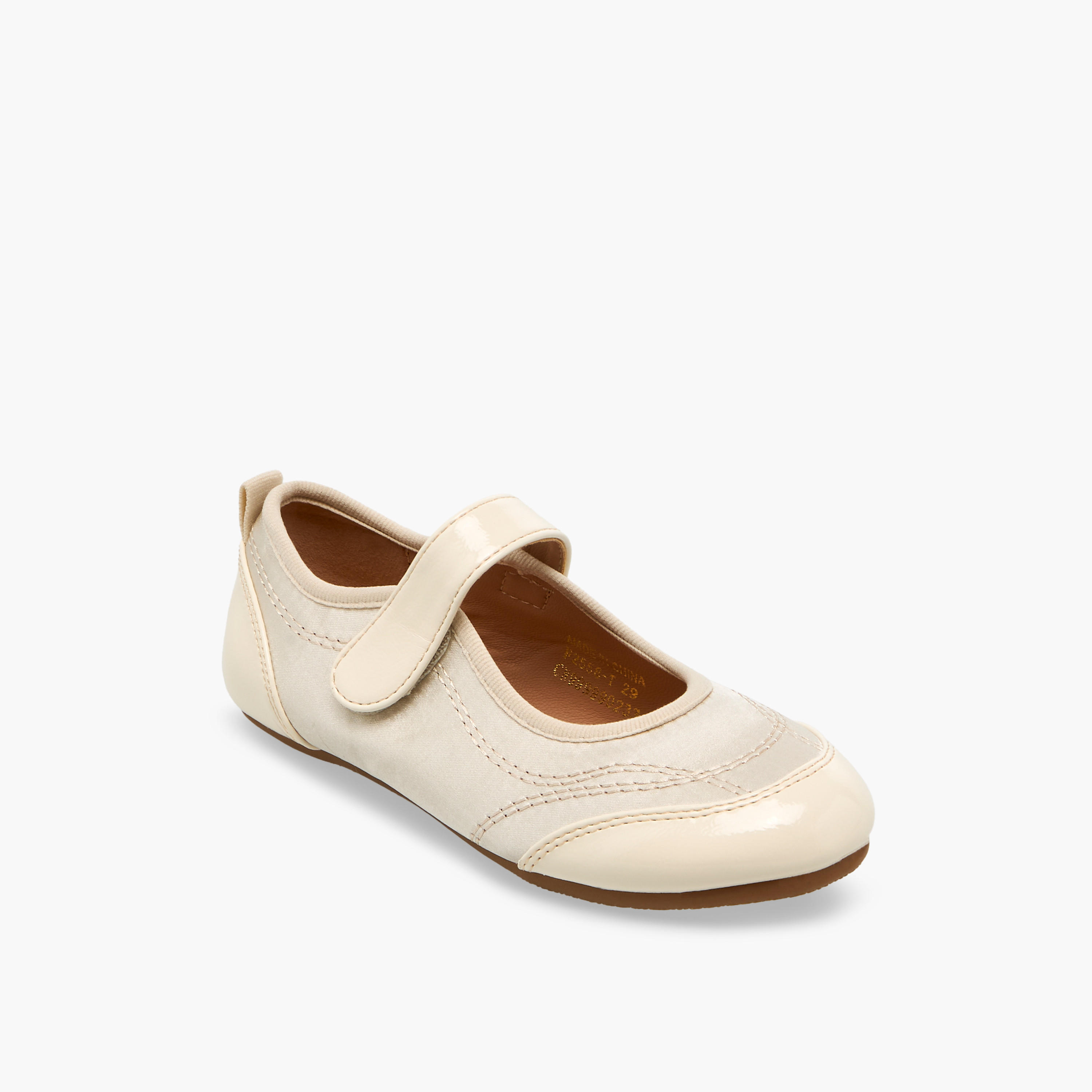 Flora Bella Girls Stitch Detail Hook & Loop Mary Jane Shoes-girls-shoes-maryjanes-image-2