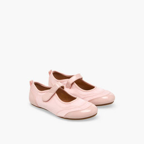 Flora Bella Girls Stitch Detail Hook & Loop Mary Jane Shoes-girls-shoes-maryjanes-image-1