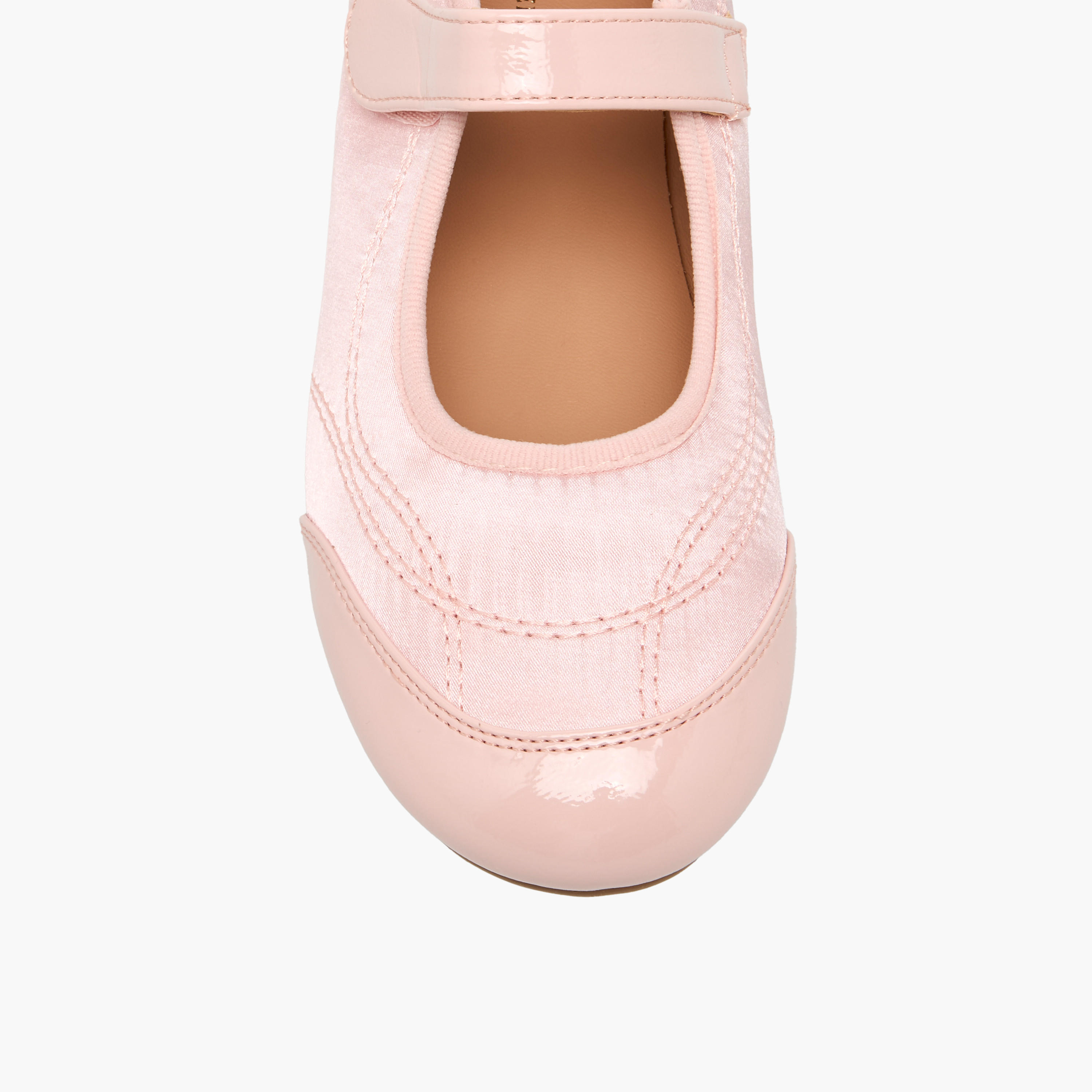 Flora Bella Girls Stitch Detail Hook & Loop Mary Jane Shoes-girls-shoes-maryjanes-image-4