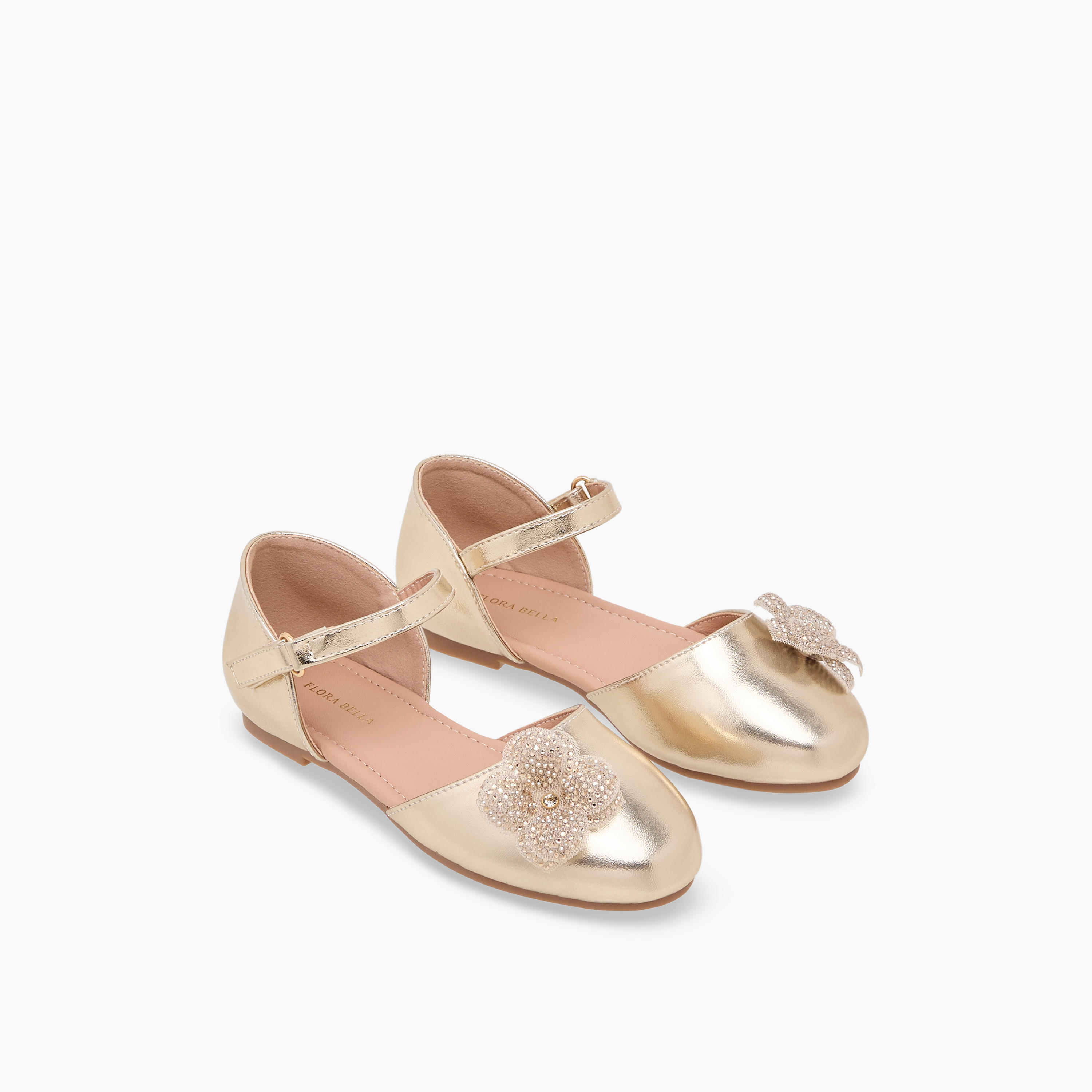 Flora Bella Girls Embellished Ballerina Shoes-girls-shoes-sandals-image-1