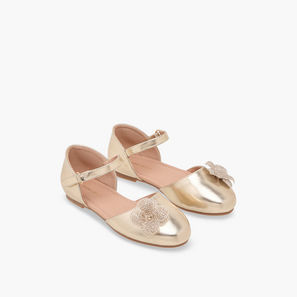 Flora Bella Girls Embellished Ballerina Shoes-girls-shoes-ballerinas-image-1
