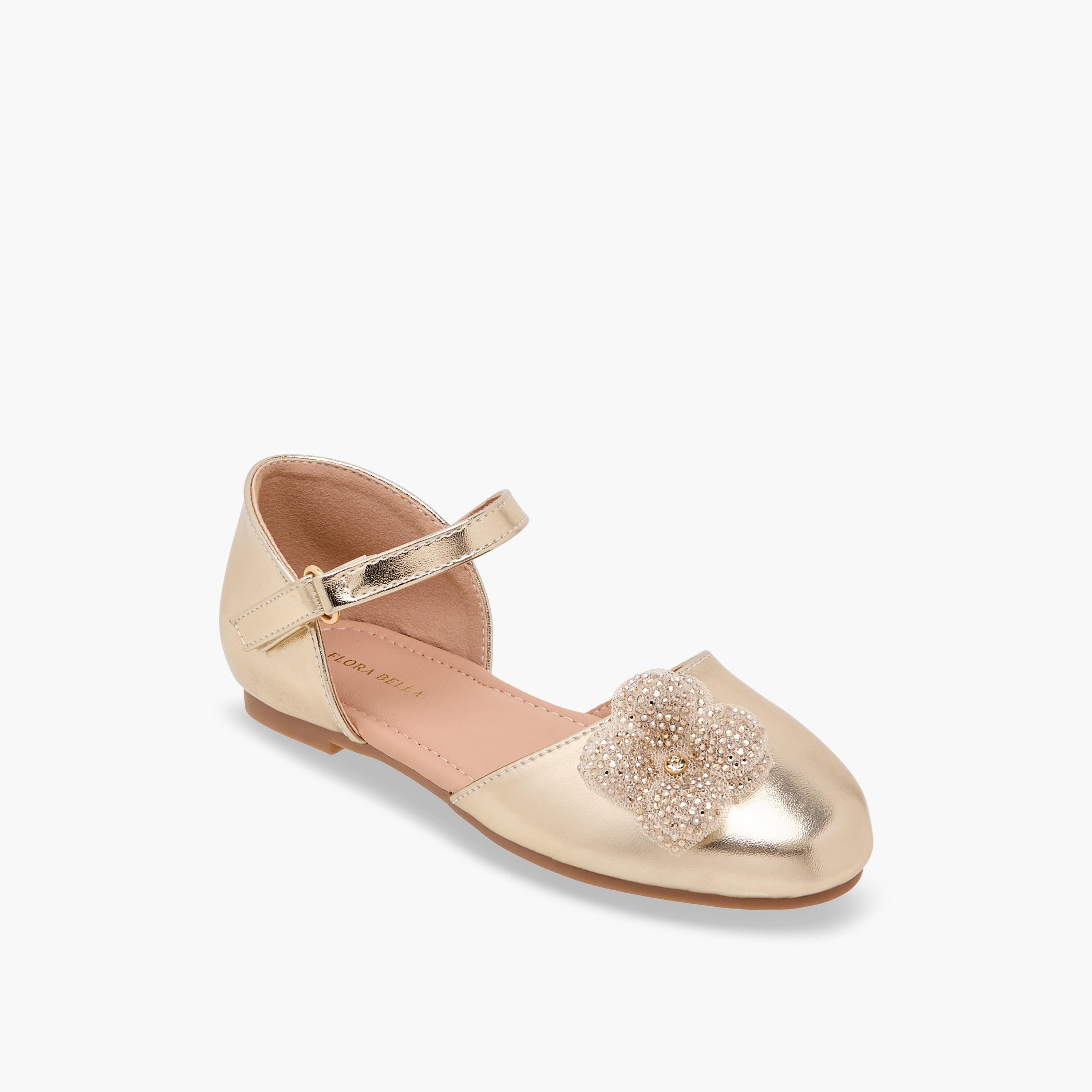 Flora Bella Girls Embellished Ballerina Shoes-girls-shoes-sandals-image-2