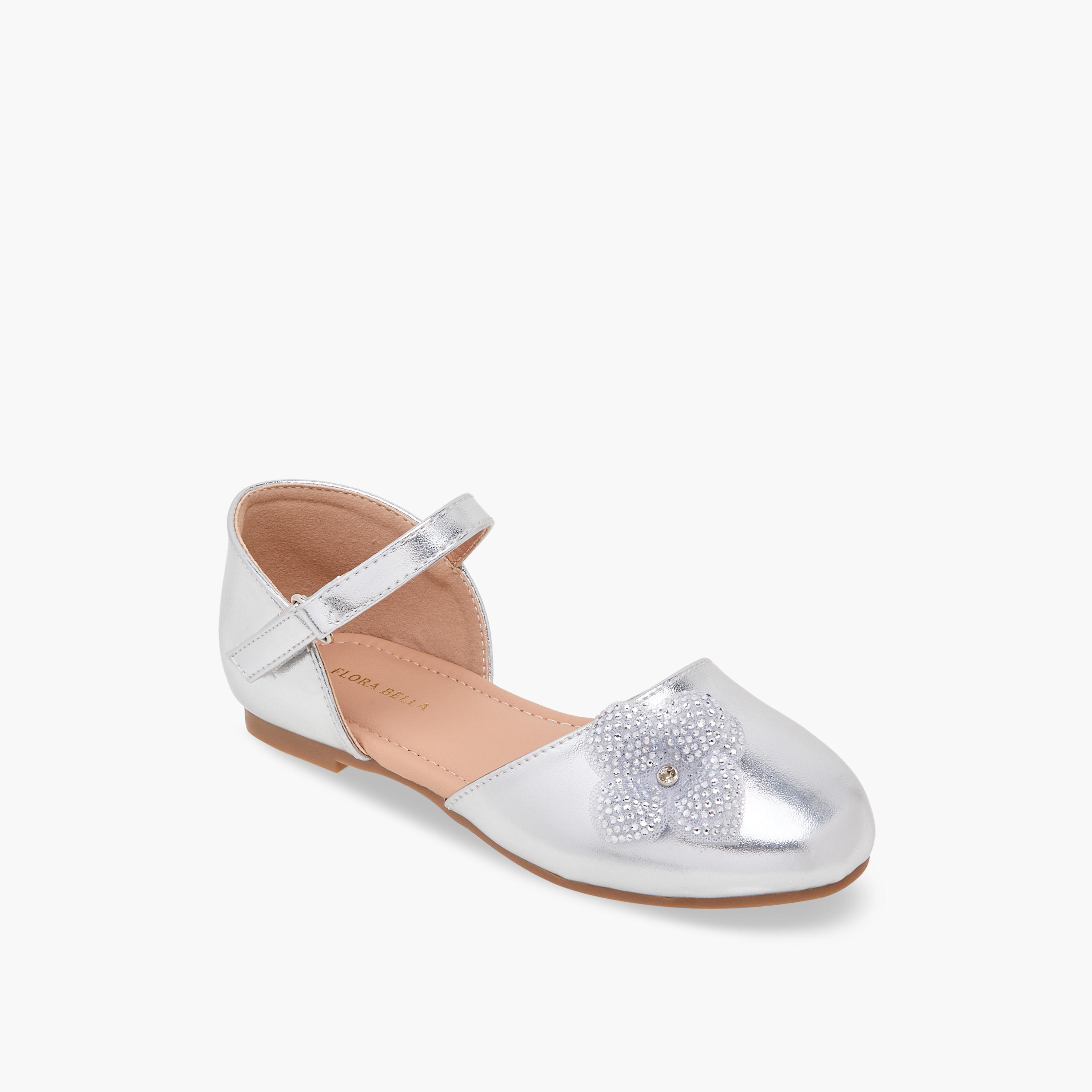 Flora Bella Girls Embellished Ballerina Shoes-girls-shoes-sandals-image-2