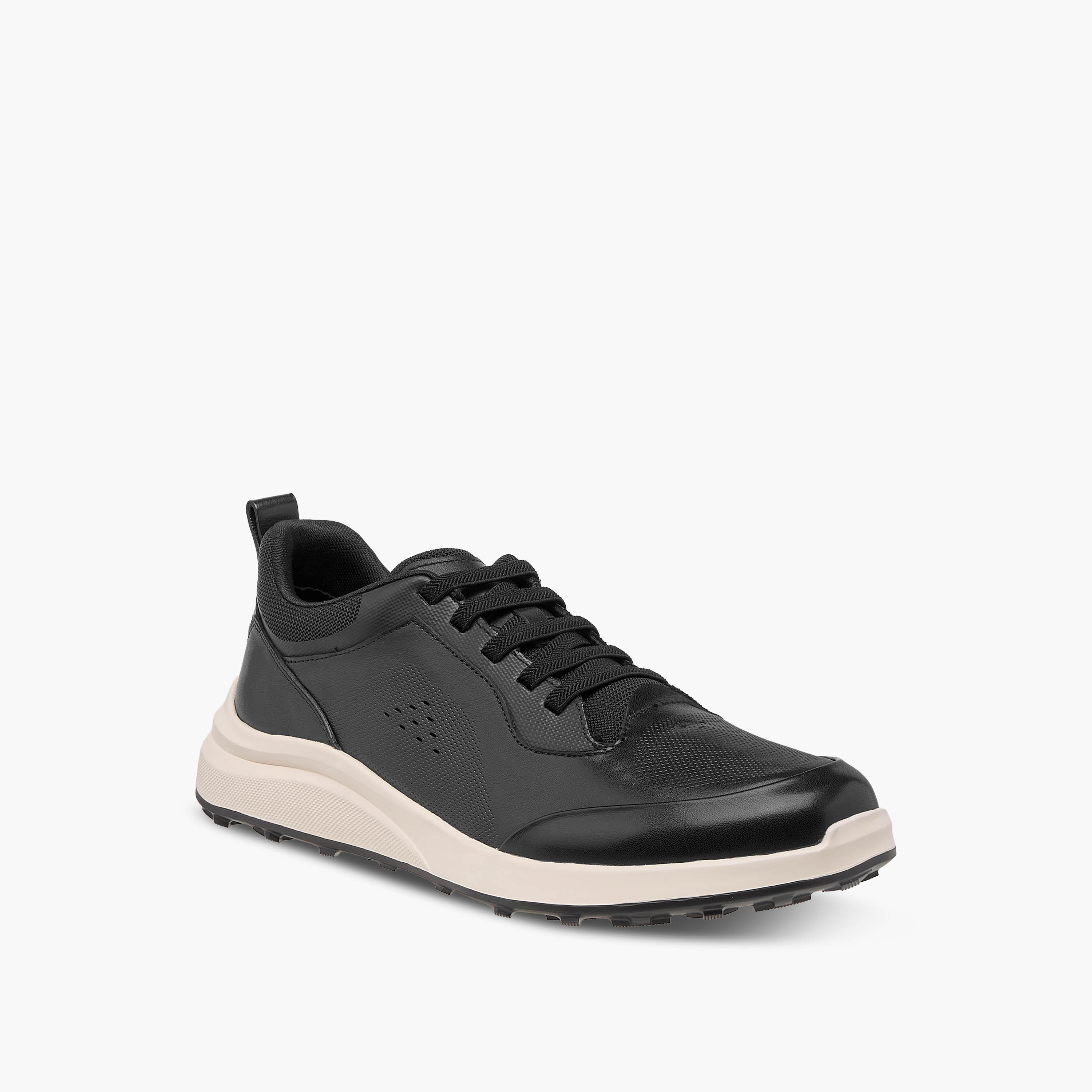 Duchini Men Perforated Genuine Leather Sneakers-men-shoes-sneakers-image-3