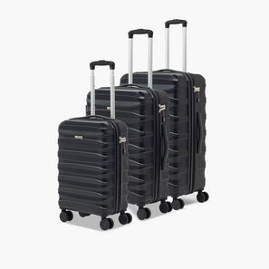 Oaklan by Shoexpress Textured Hardcase Luggage Trolley with Retractable Handle - Cabin-travel-luggagesandbags-image-1
