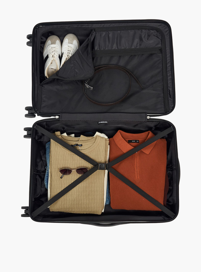 Oaklan by Shoexpress Textured Hardcase Luggage Trolley with Retractable Handle - Cabin-travel-luggagesandbags-luggage-image-12