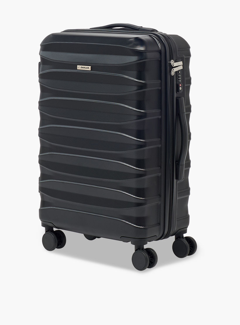 Oaklan by Shoexpress Textured Hardcase Luggage Trolley with Retractable Handle - Cabin-travel-luggagesandbags-luggage-image-16