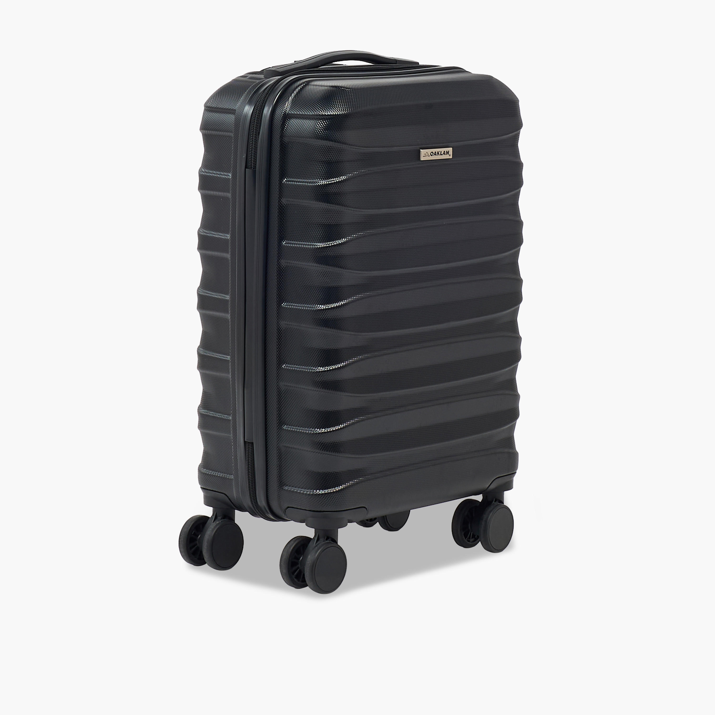 Oaklan by Shoexpress Textured Hardcase Luggage Trolley with Retractable Handle - Cabin-travel-luggagesandbags-luggage-image-17