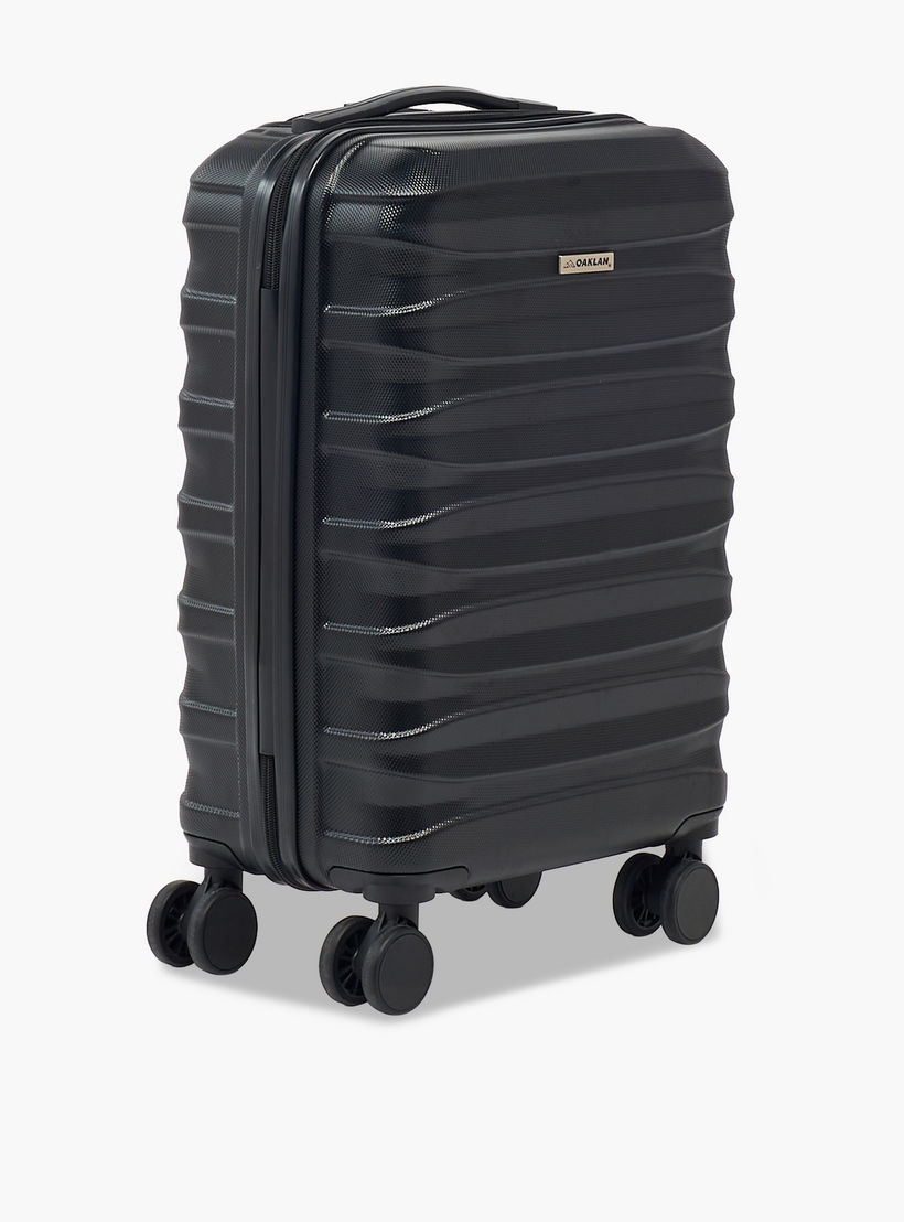 Oaklan by Shoexpress Textured Hardcase Luggage Trolley with Retractable Handle - Cabin-travel-luggagesandbags-luggage-image-17