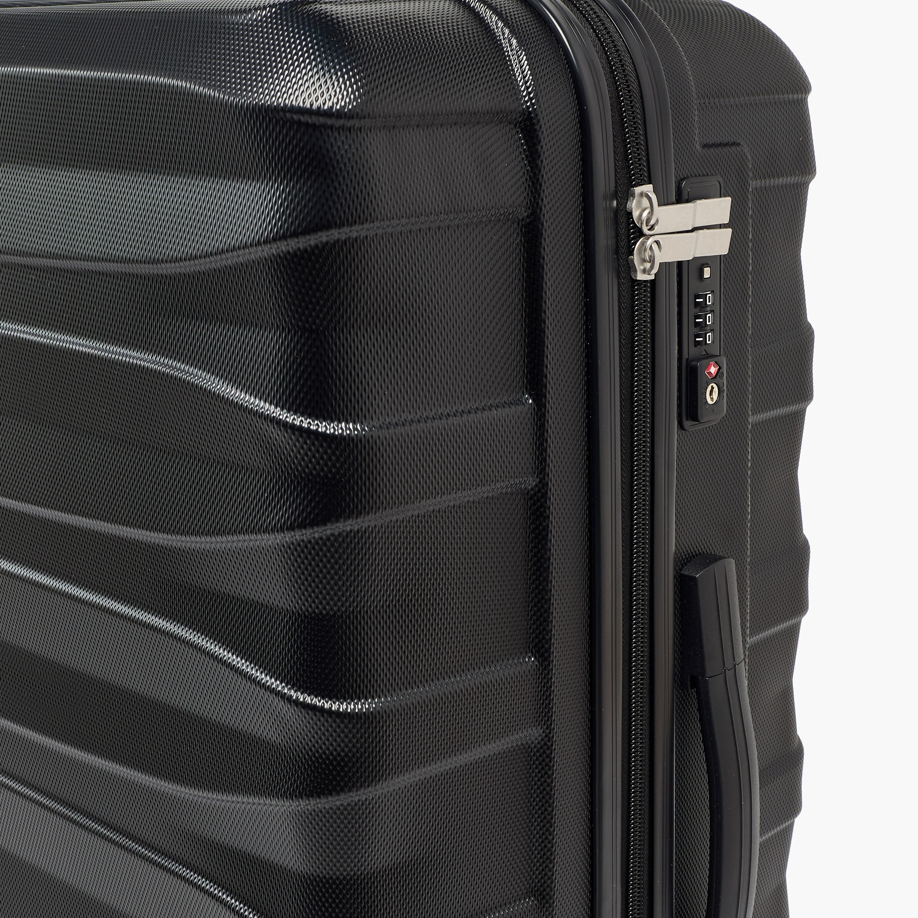 Oaklan by Shoexpress Textured Hardcase Luggage Trolley with Retractable Handle - Cabin-travel-luggagesandbags-luggage-image-7