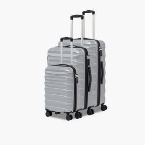 Oaklan by Shoexpress Textured Hardcase Luggage Trolley with Retractable Handle - Cabin-travel-luggagesandbags-image-1