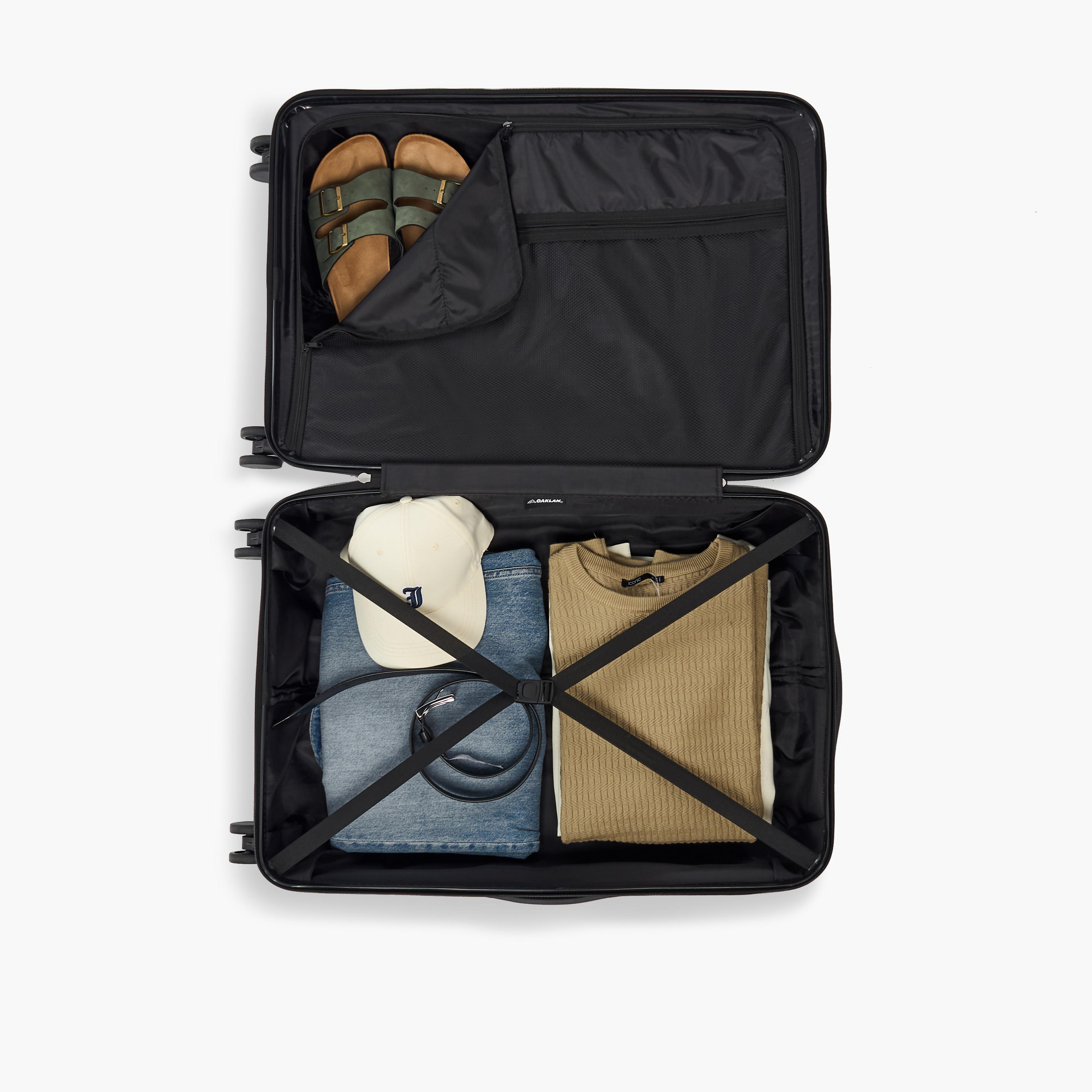 Oaklan by Shoexpress Textured Hardcase Luggage Trolley with Retractable Handle - Cabin-travel-luggagesandbags-luggage-image-11