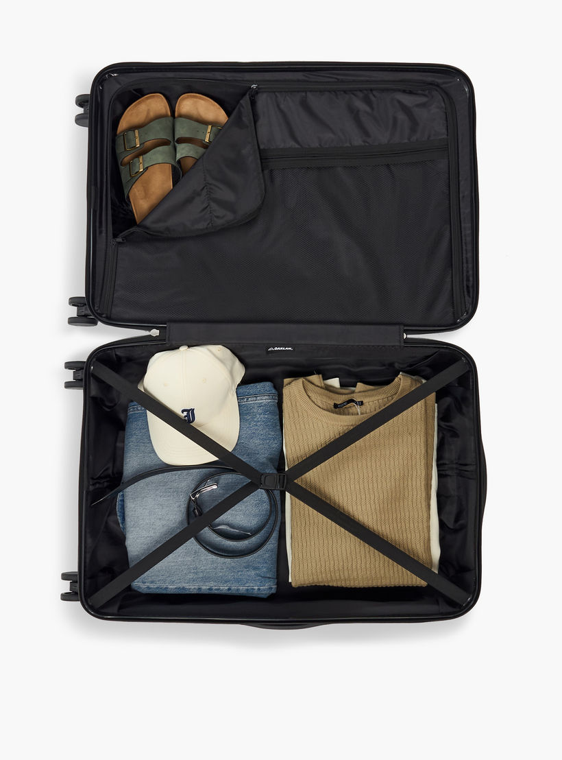 Oaklan by Shoexpress Textured Hardcase Luggage Trolley with Retractable Handle - Cabin-travel-luggagesandbags-luggage-image-11