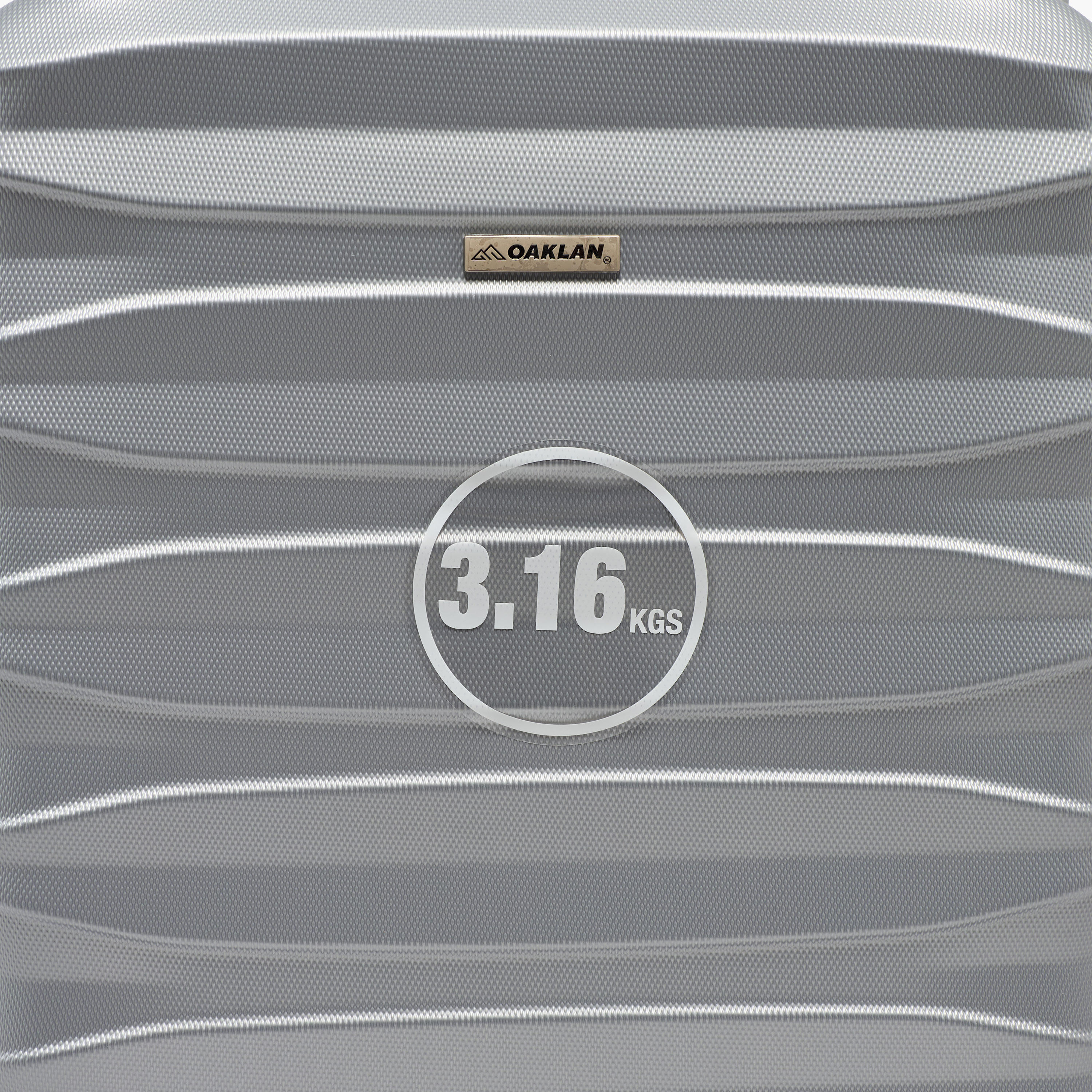 Oaklan by Shoexpress Textured Hardcase Luggage Trolley with Retractable Handle - Cabin-travel-luggagesandbags-luggage-image-13