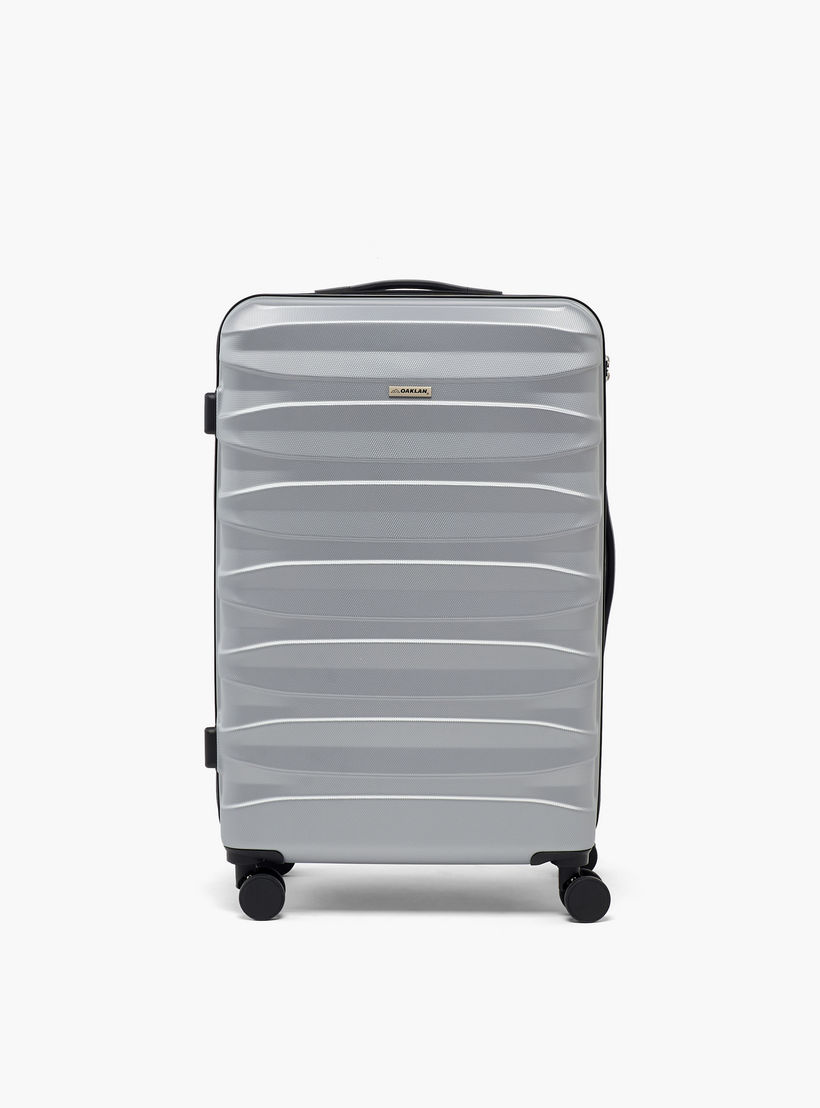 Oaklan by Shoexpress Textured Hardcase Luggage Trolley with Retractable Handle - Cabin-travel-luggagesandbags-luggage-image-17