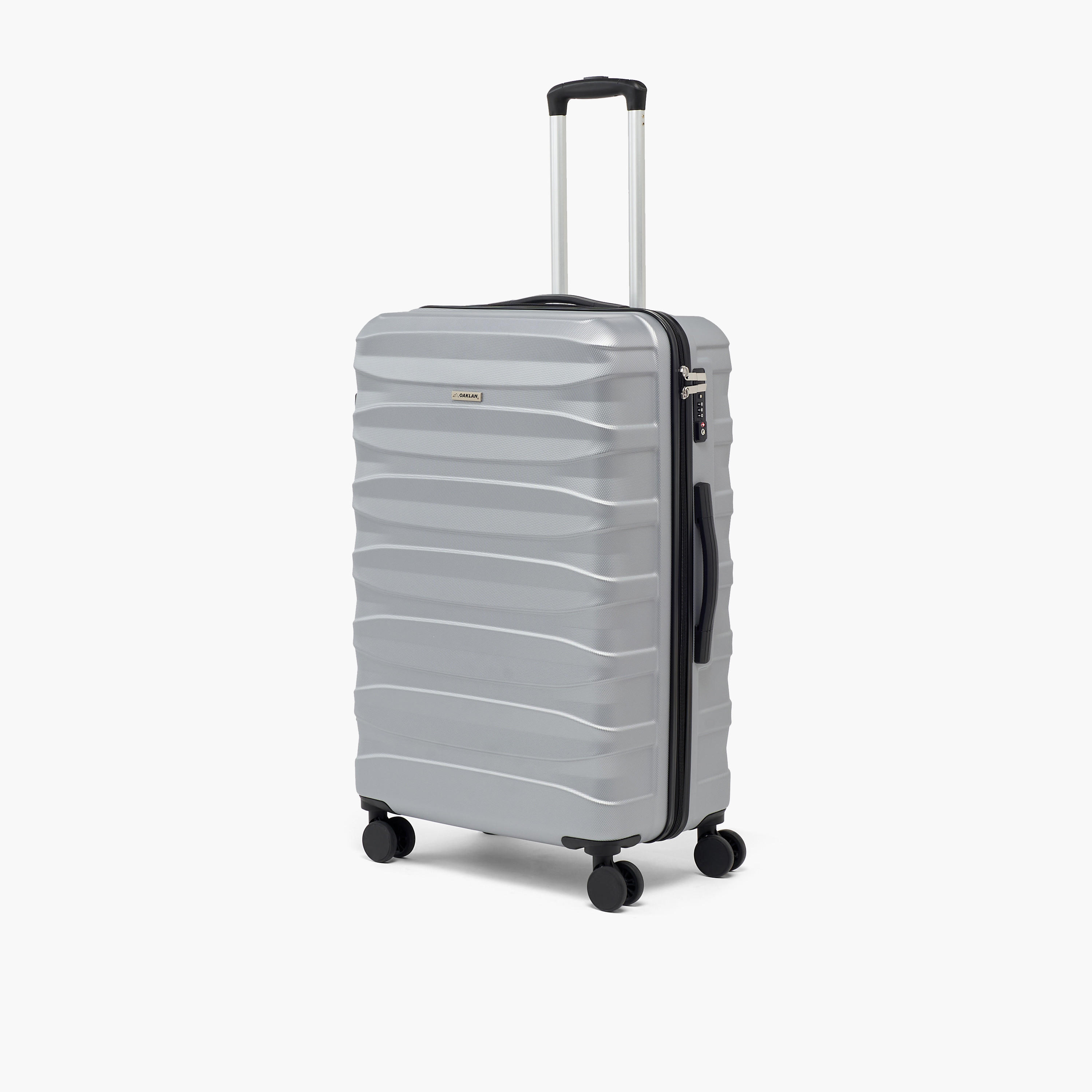 Oaklan by Shoexpress Textured Hardcase Luggage Trolley with Retractable Handle - Cabin-travel-luggagesandbags-luggage-image-18